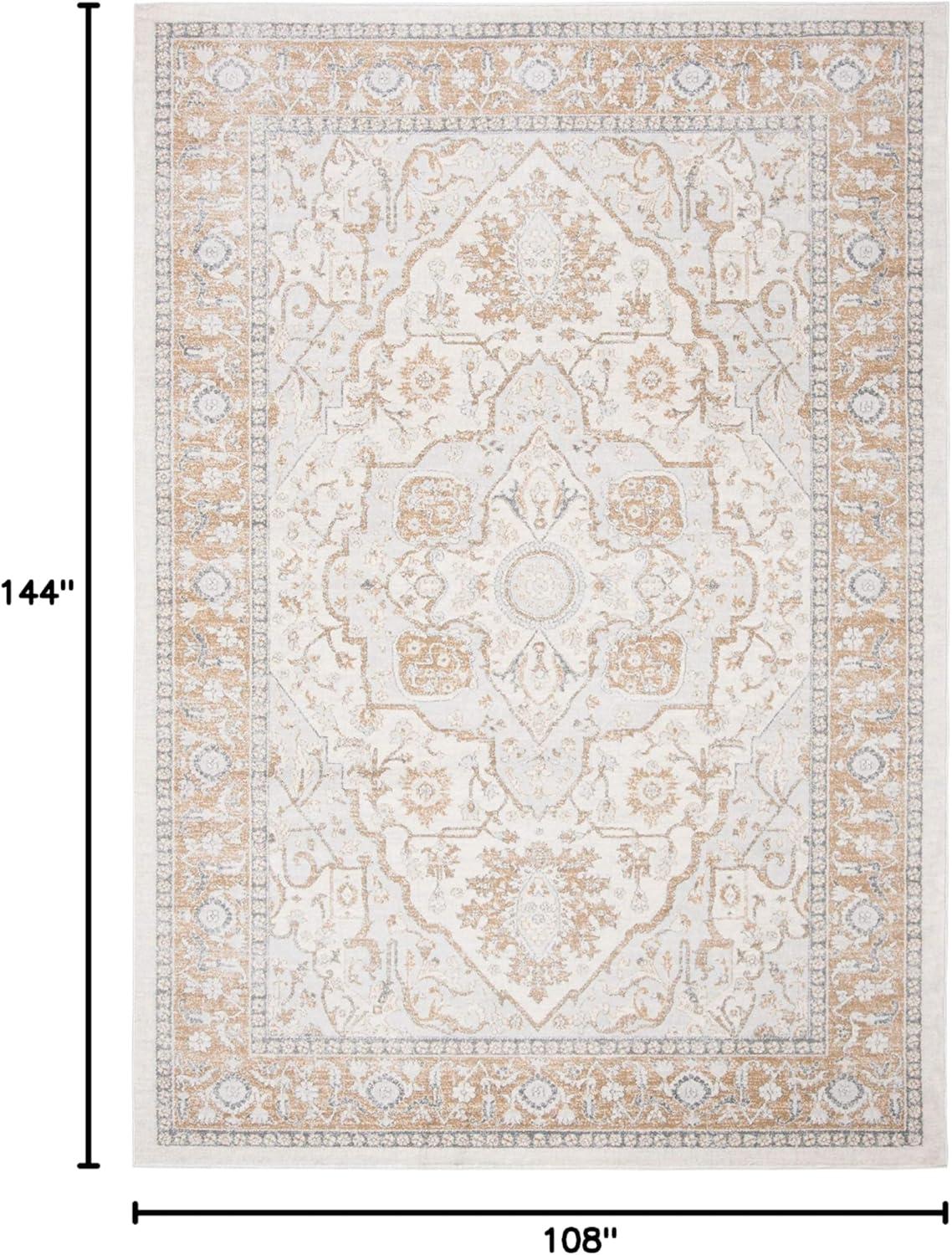 SAFAVIEH Isabella Patrick Oriental Area Rug, Cream/Beige, 9' x 12'