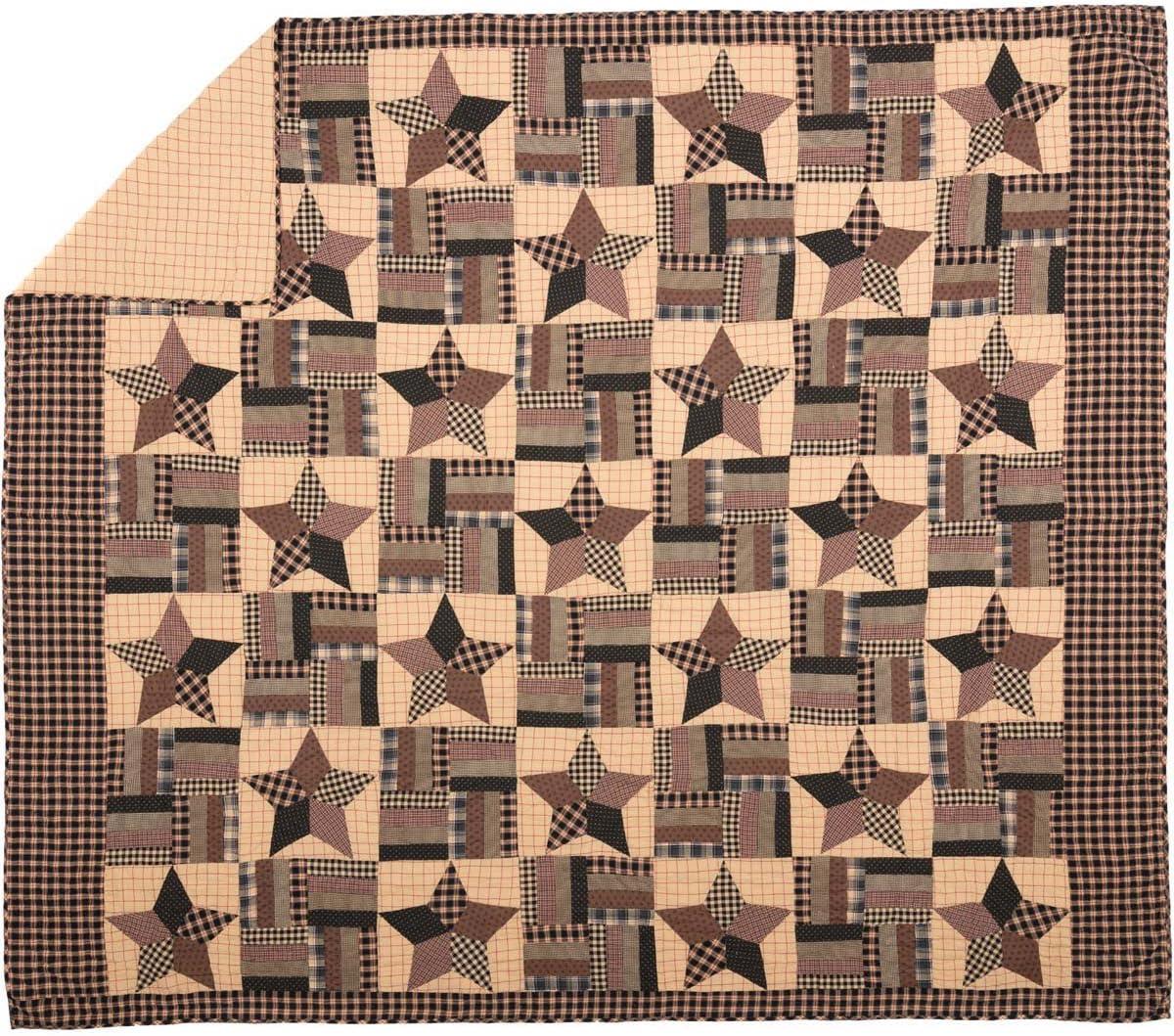 VHC Brands Bingham Farmhouse / Country Cotton Patchwork Quilt