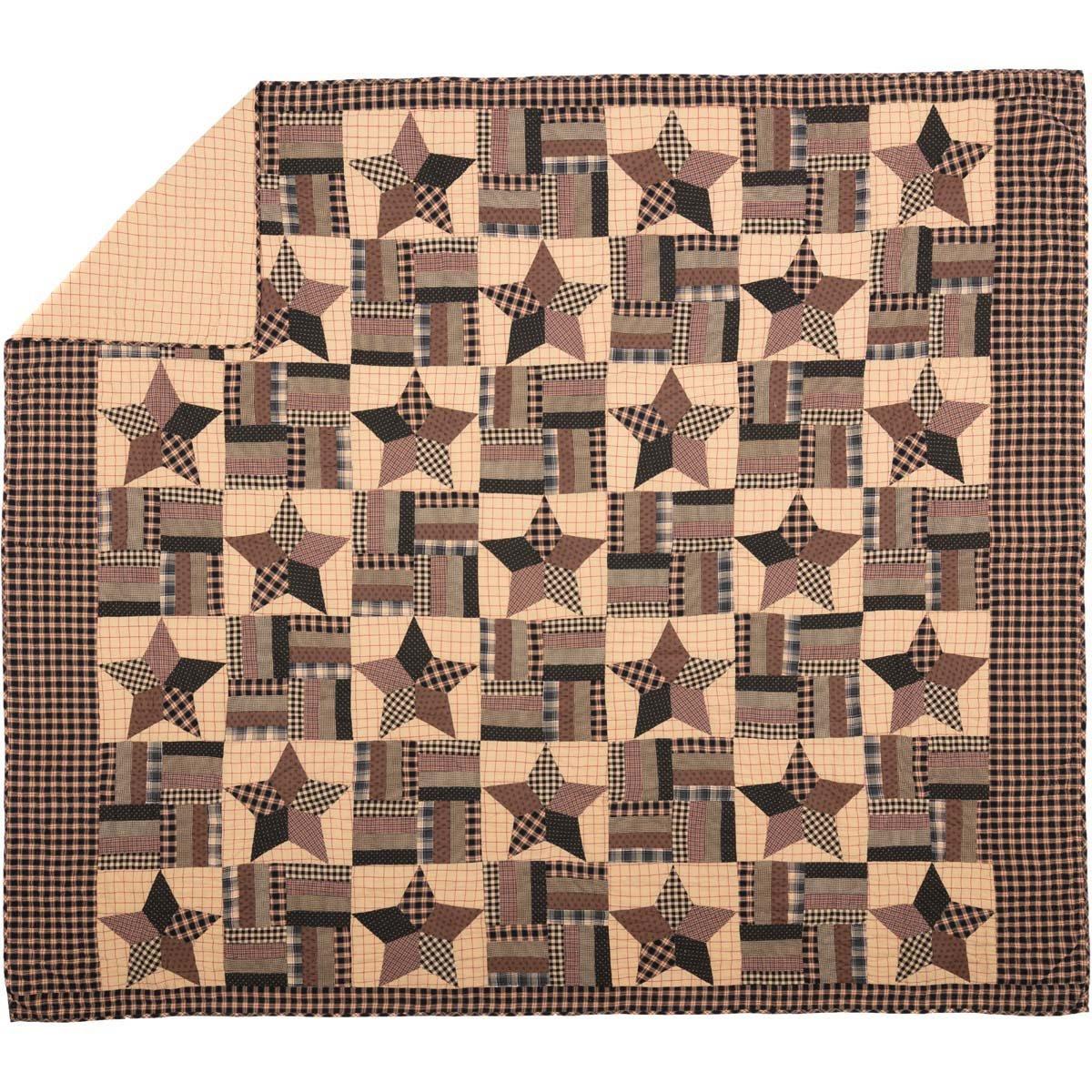 VHC Brands Bingham Farmhouse / Country Cotton Patchwork Quilt