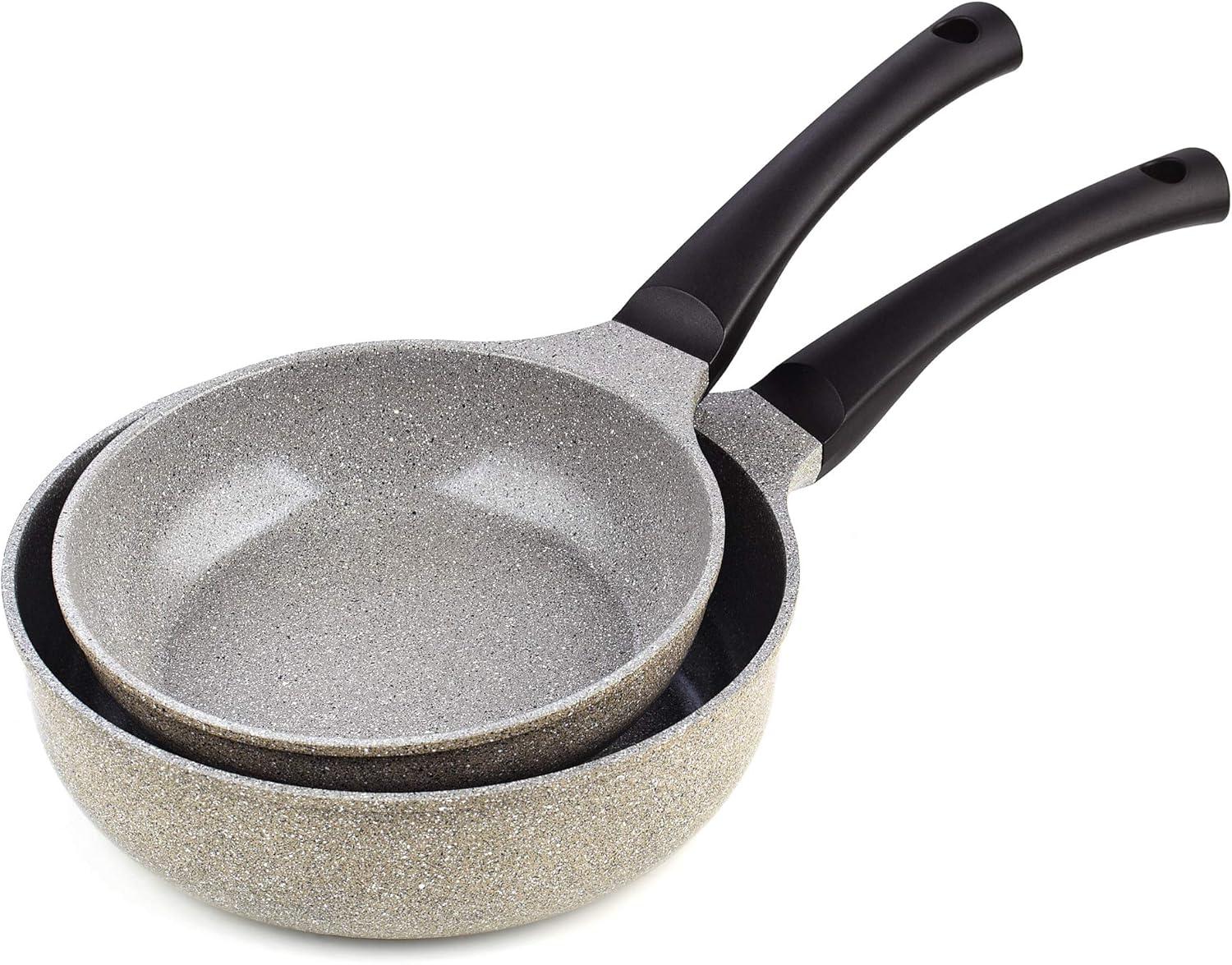 Cook N Home Cook N Home Non-Stick Saute Skillet Omelette Pans Set, 8-inch and 9.5-inch