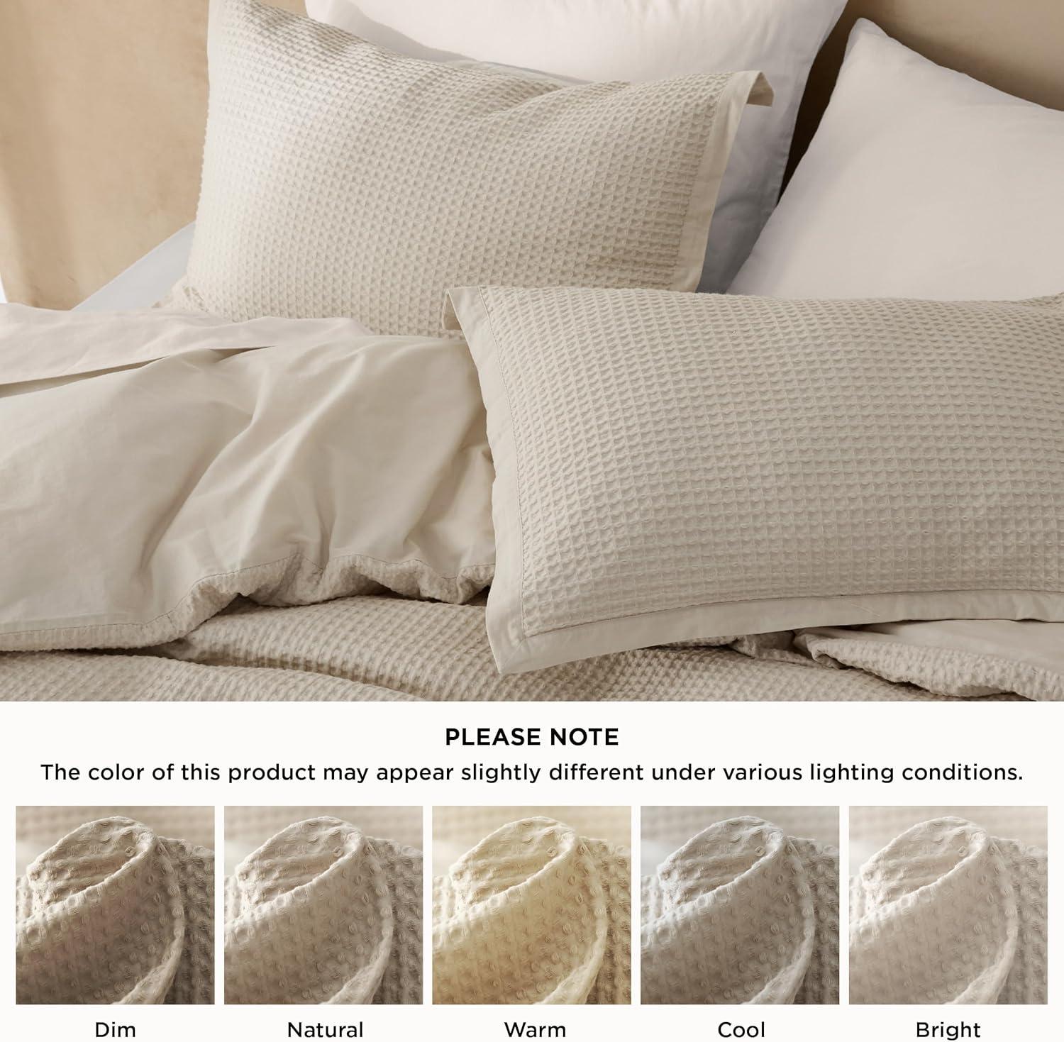 Bedsure Bedsure 100% Cotton Waffle Weave Duvet Cover