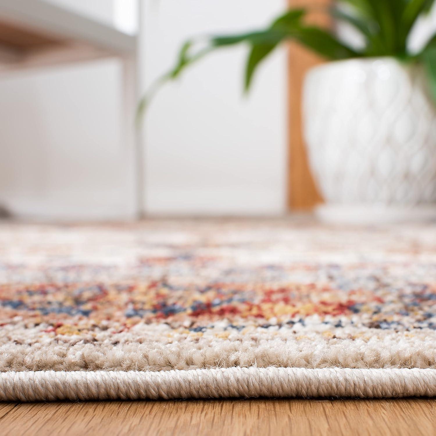 Bijar BIJ652 Power Loomed Area Rug - Brown/Rust - 3'x3' - Safavieh.