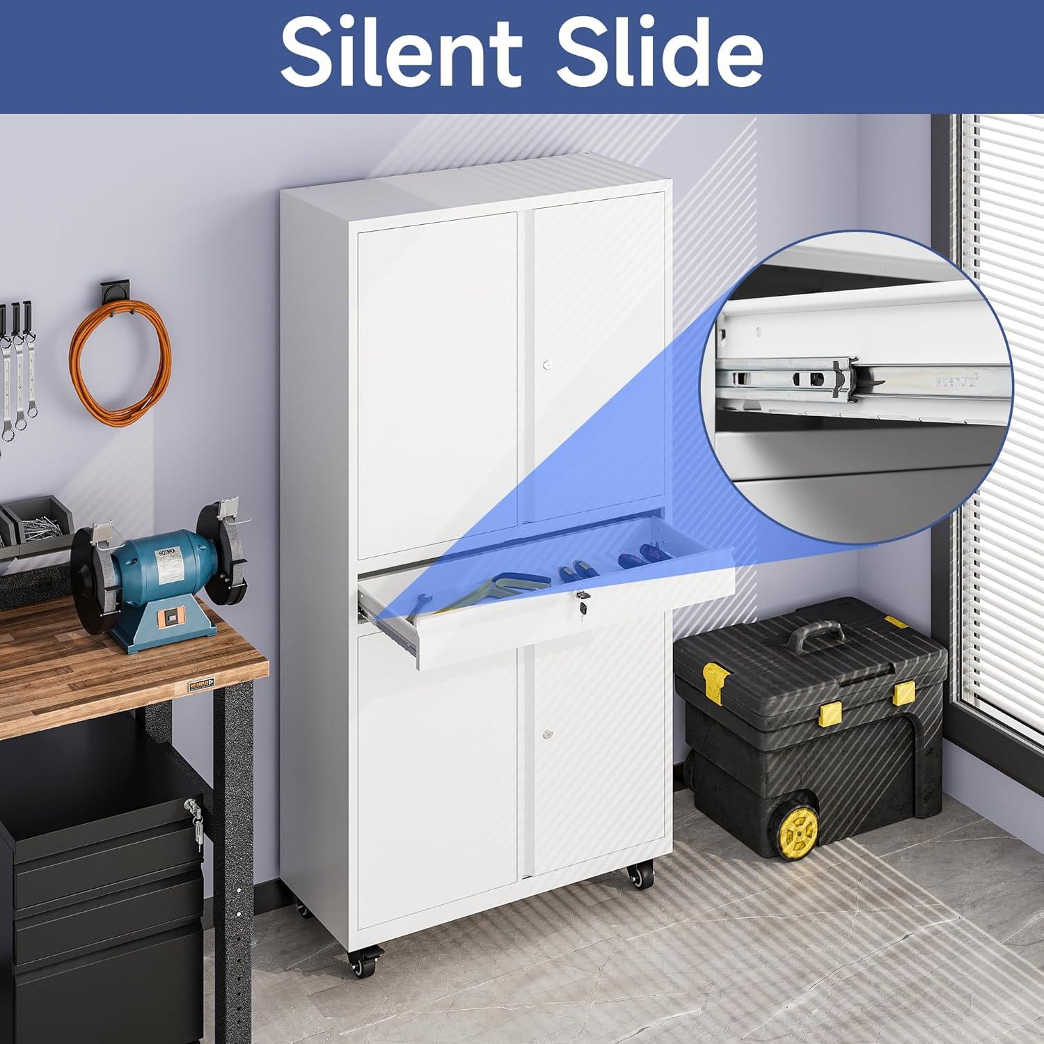 Latitude Run® 73" Lockable Storage Cabinet