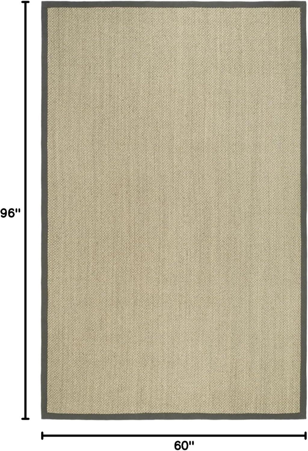 Natural Fiber NF443 Power Loomed Area Rug - Marble/Grey - 5'x8' - Safavieh.