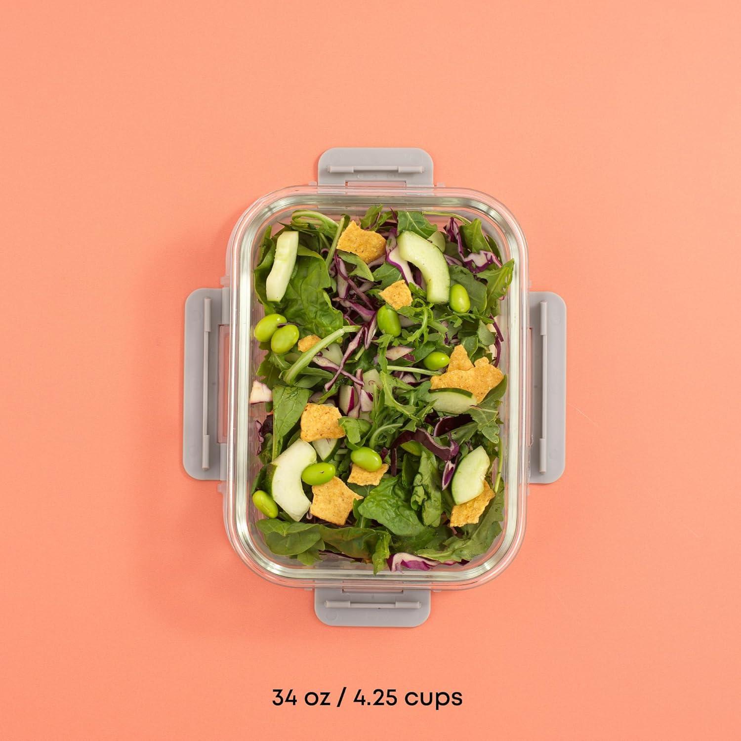 JoyJolt JoyJolt 10-Piece Glass Food Storage Container (Set of 5)