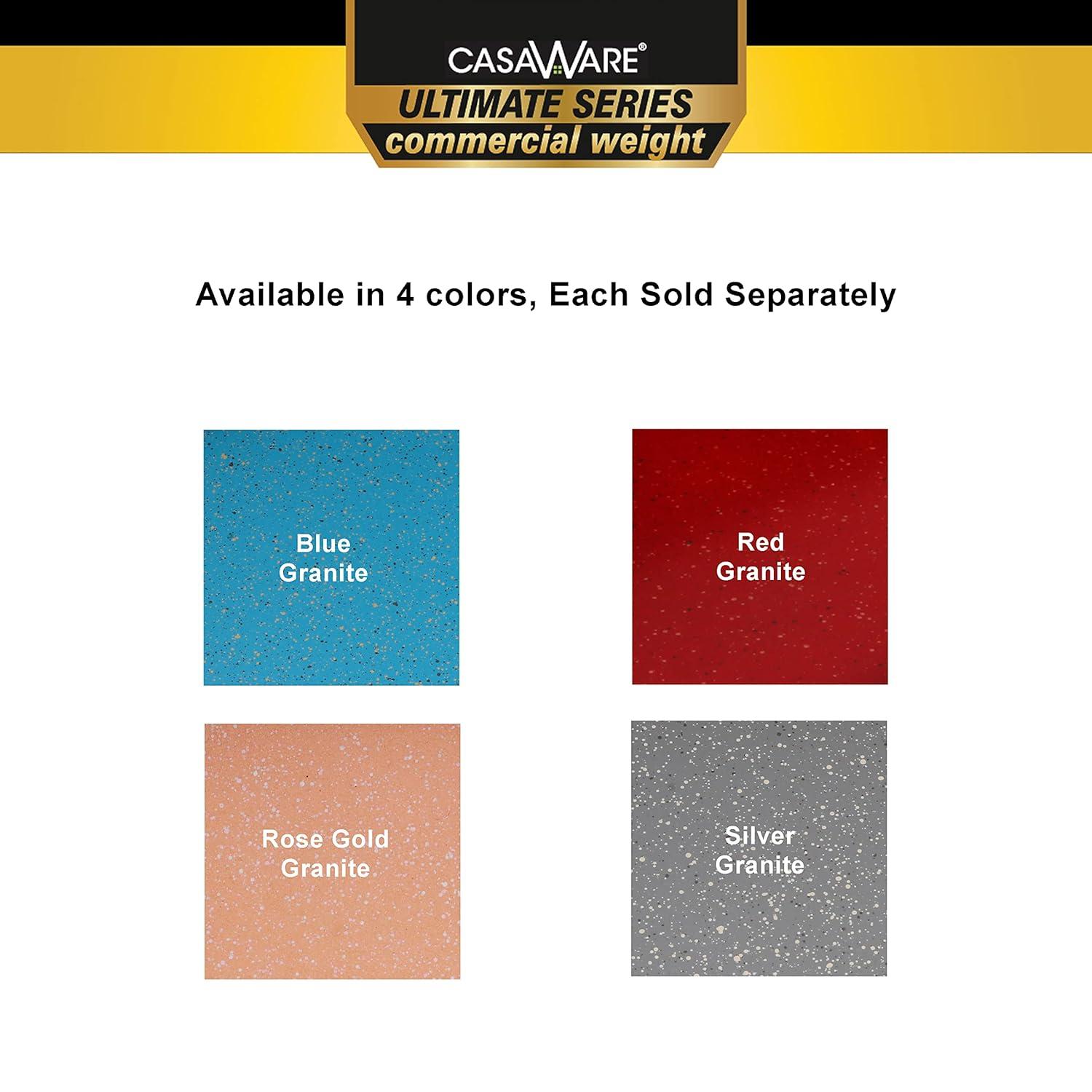 casaWare 13 Ultimate Series Commercial Weight Ceramic Non-Stick Coating Cookie/Jelly Roll (Blue Granite)