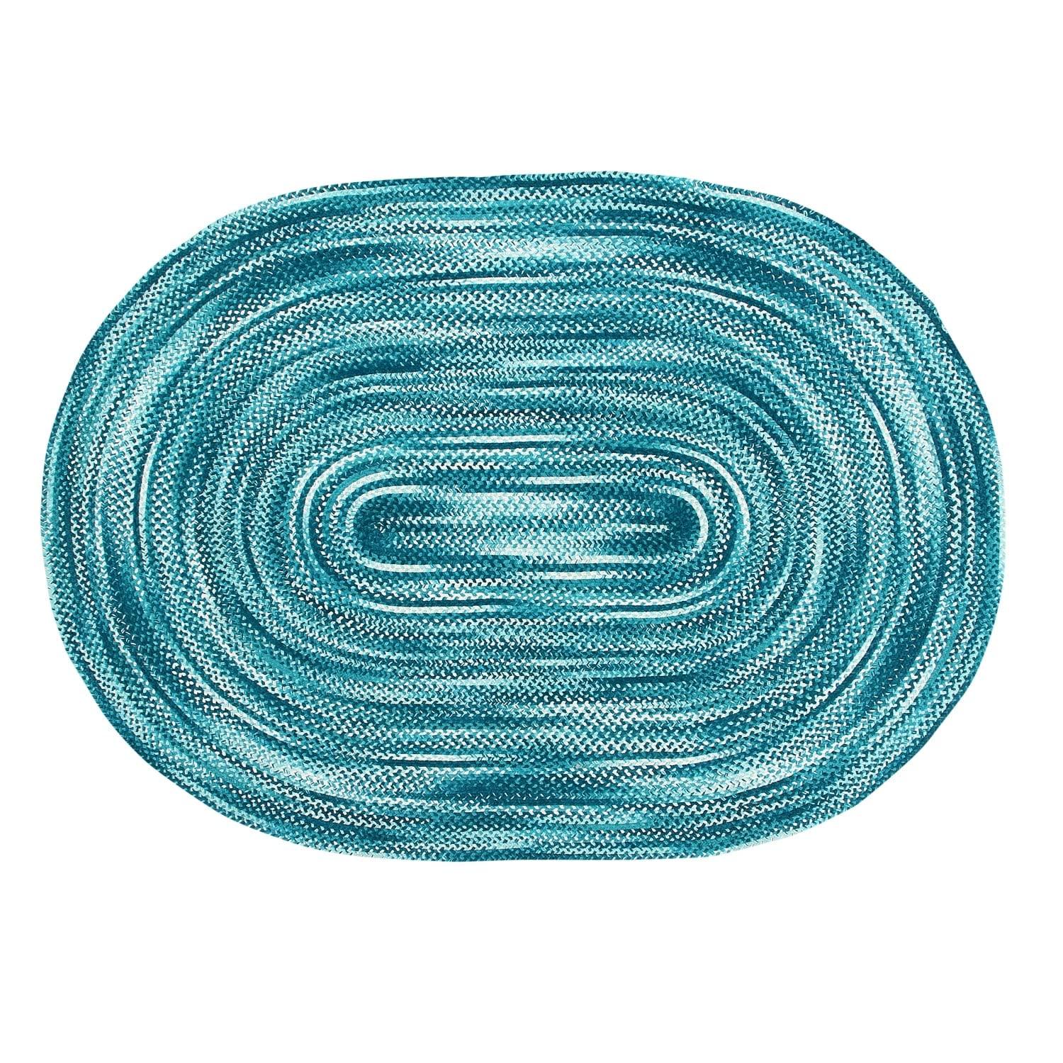 Better Trends Ombre Braid Braided Reversible Indoor Area Utility Rug, 100% Cotton, 24" x 72" Runner, Olive