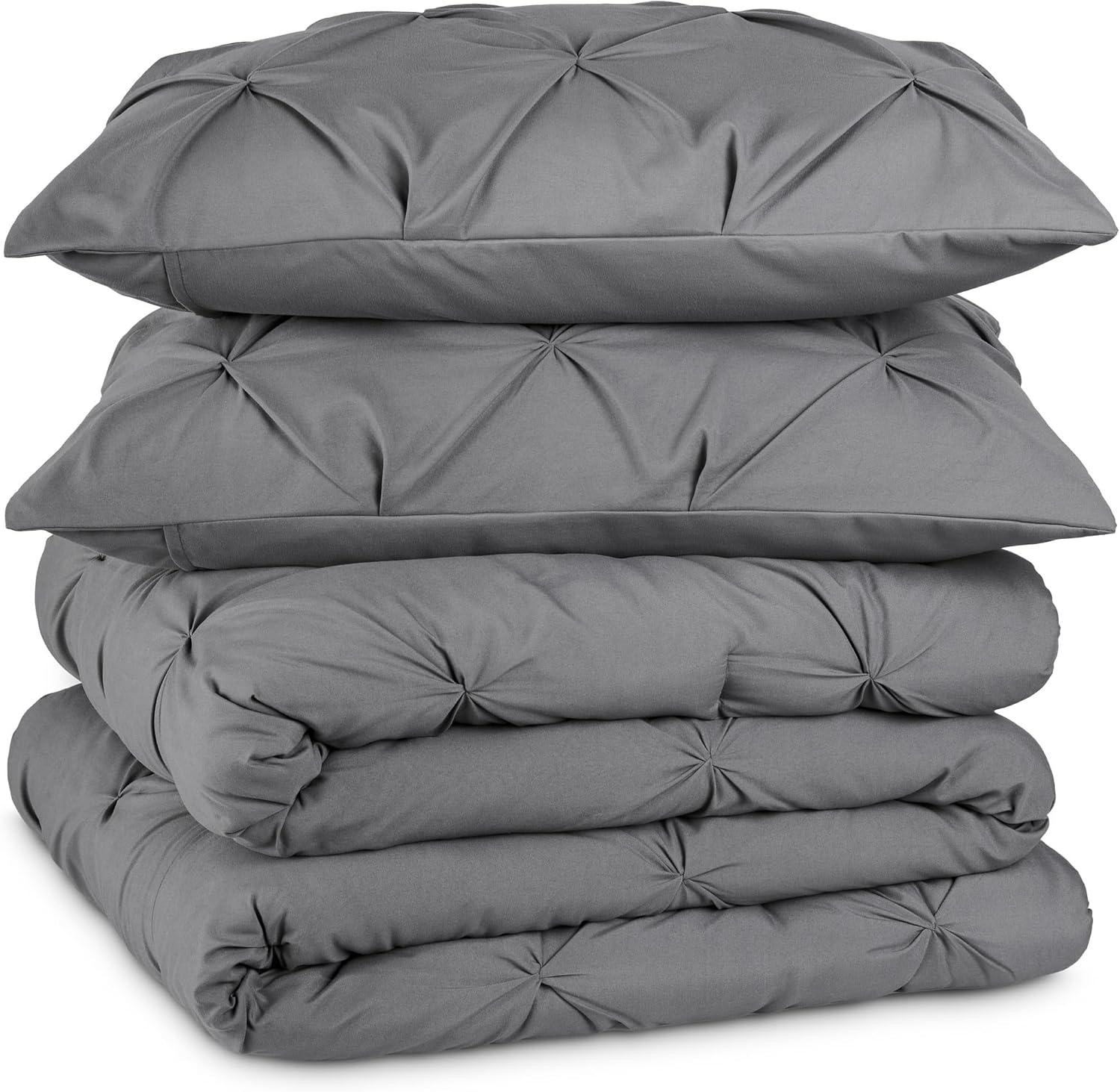 Bare Home Down Alternative Pintuck Comforter Set
