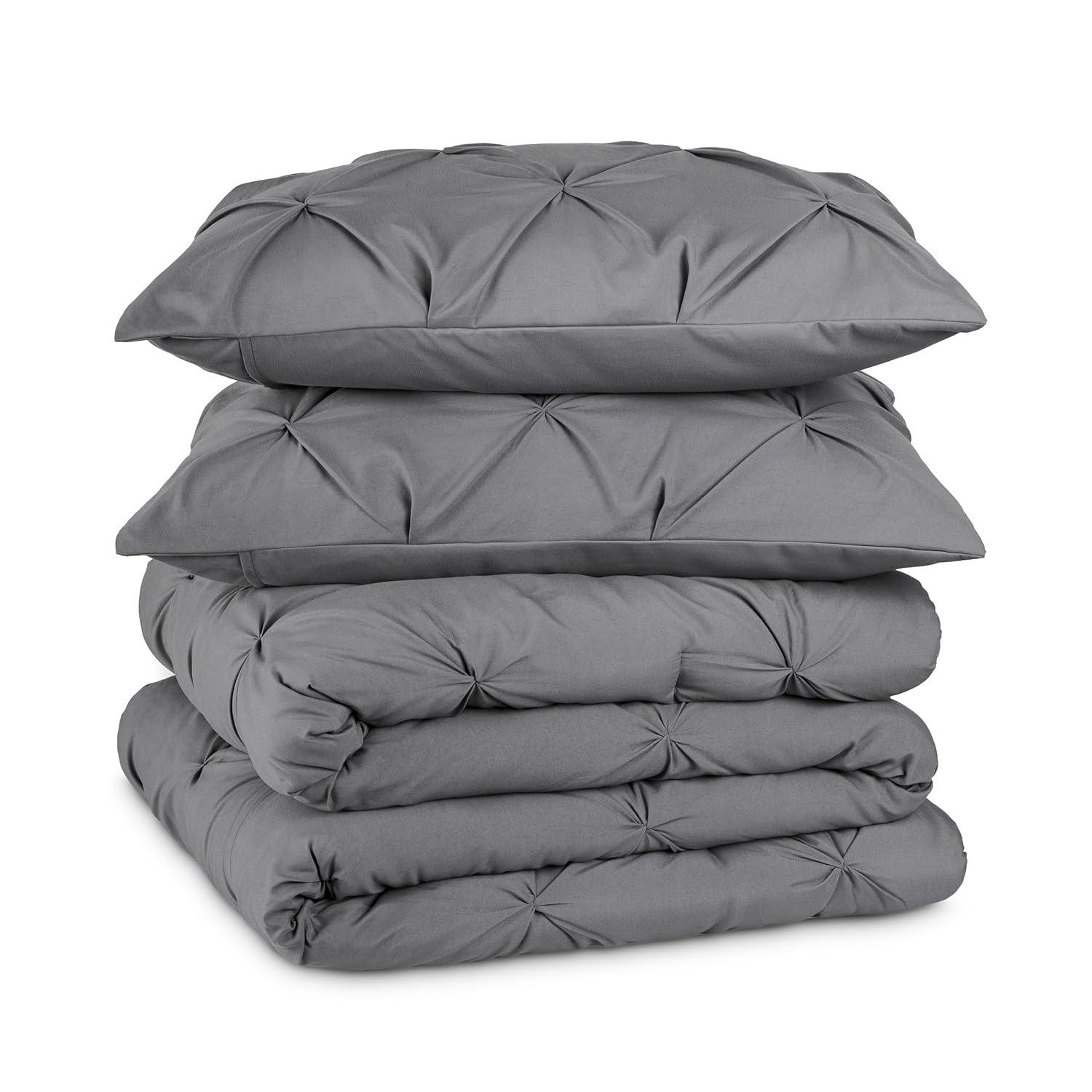 Bare Home Down Alternative Pintuck Comforter Set