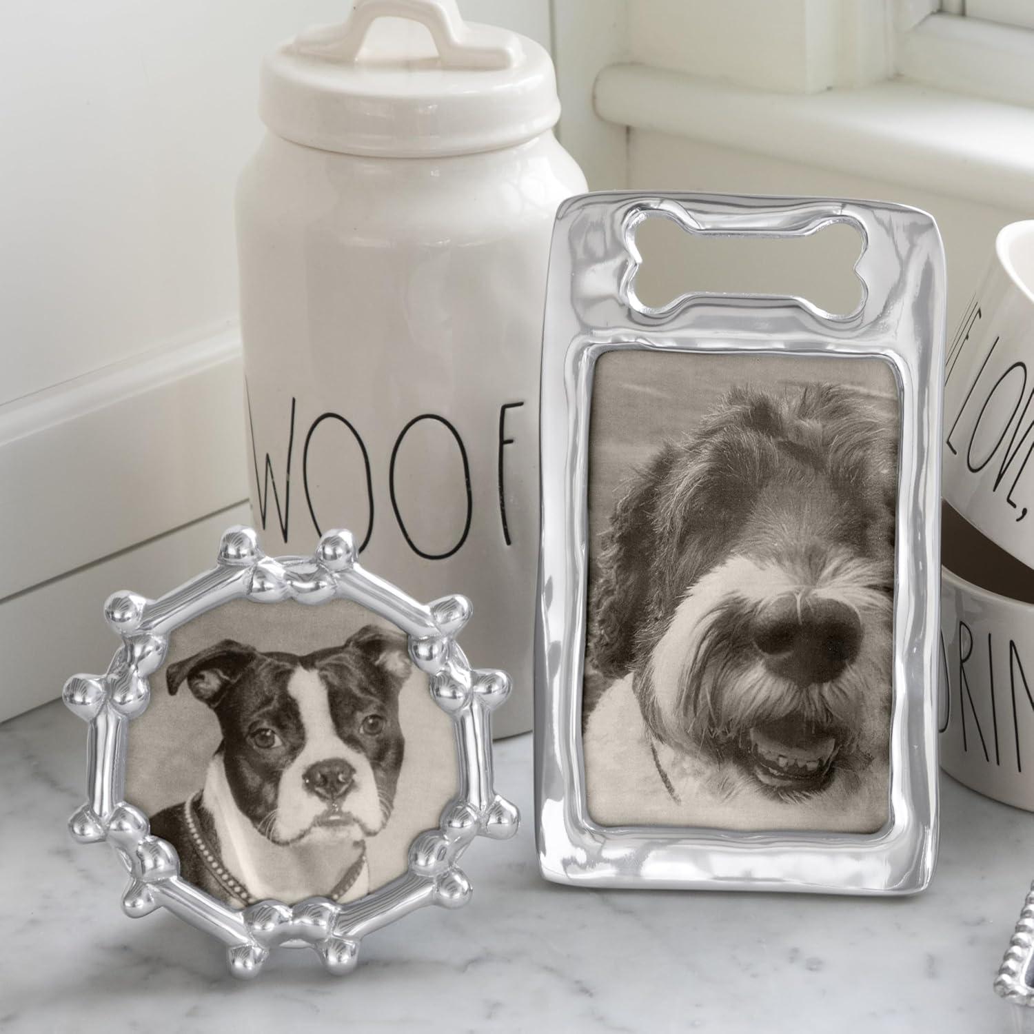 Mariposa Silver Metal Beveled Picture Frame