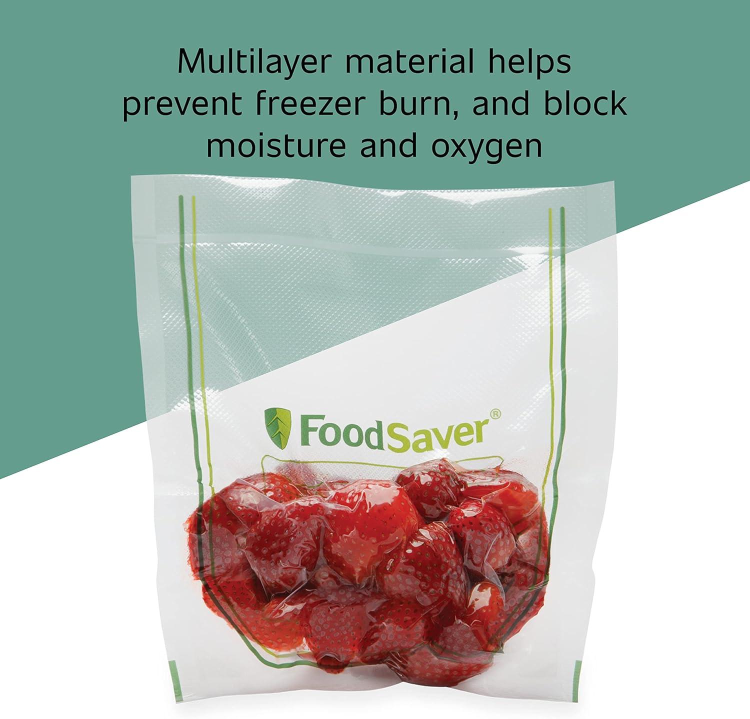 Clear 1-Gallon Easy Fill Vacuum Sealer Bags, Commercial Grade