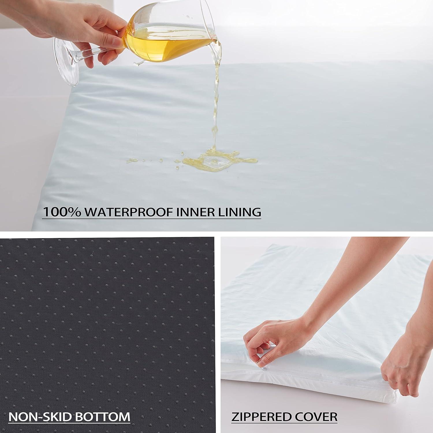 PETORREY Orthopedic Faux Leather Pet Bed