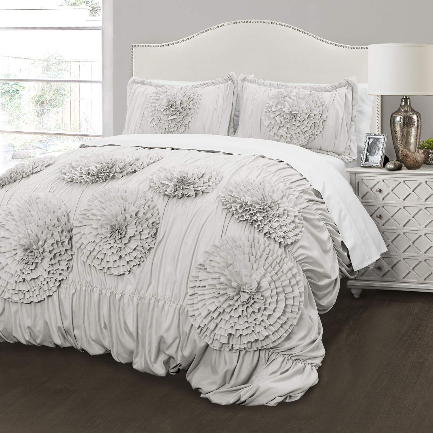 Lush Decor Serena Microfiber Traditional Comforter Set