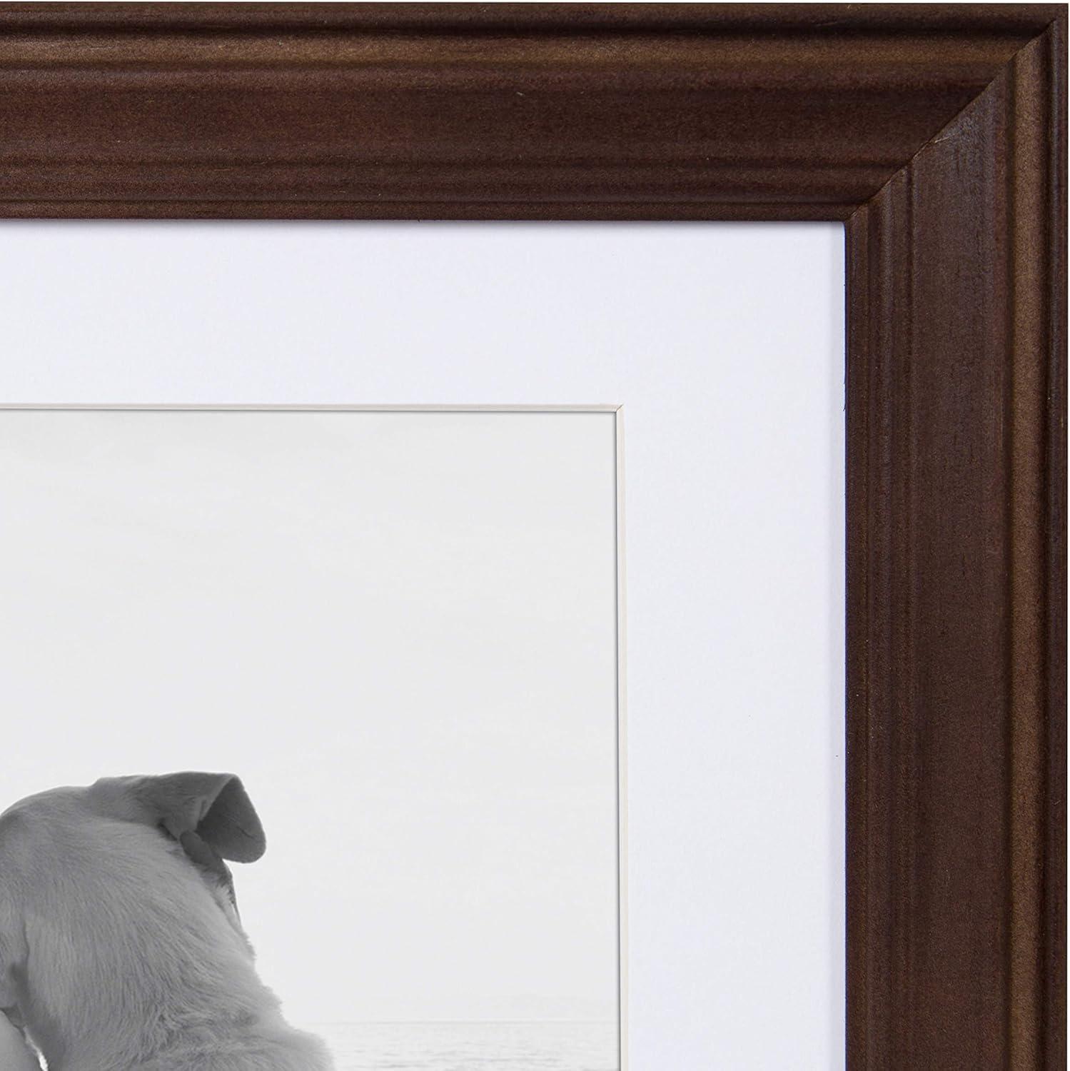 10pc Bordeaux Frame Box Set Brown - Kate & Laurel All Things Decor: Wall Gallery Kit, Multiple Sizes, Wood Frames