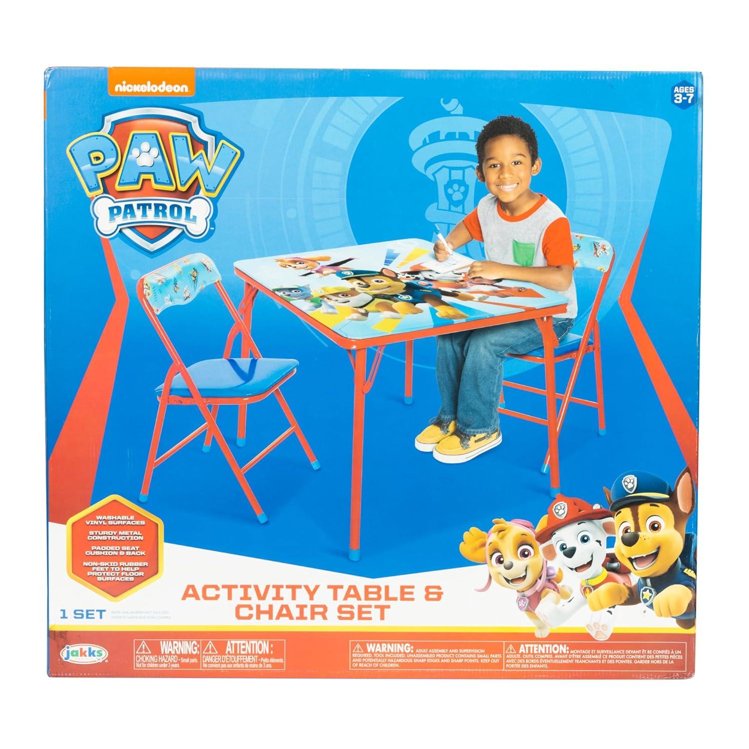 Paw Patrol Child 3-Piece Table and Chairs Set, Red