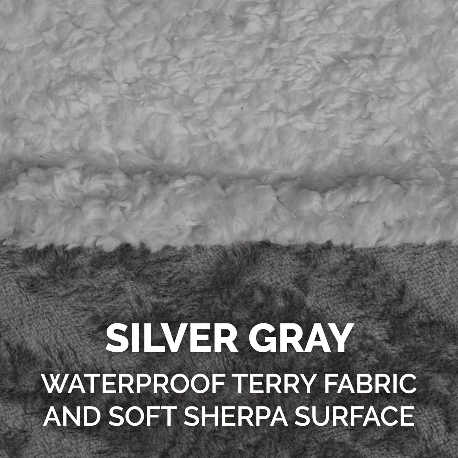 FurHaven Snuggly & Warm Soft-Edge Warming Waterproof Blanket