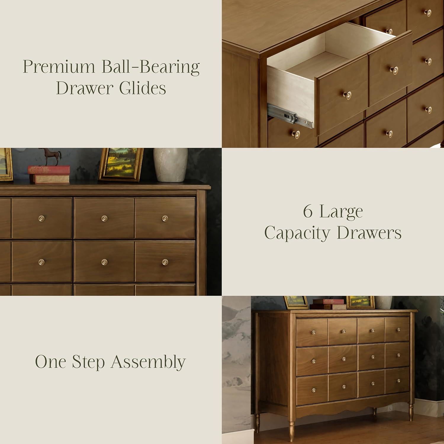 Liberty 6 Drawer 18.4" W Double Dresser