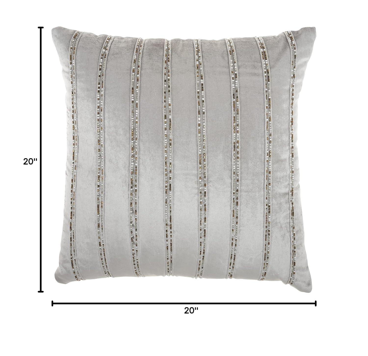 Mina Victory Sequined Velvet Throw Pillow