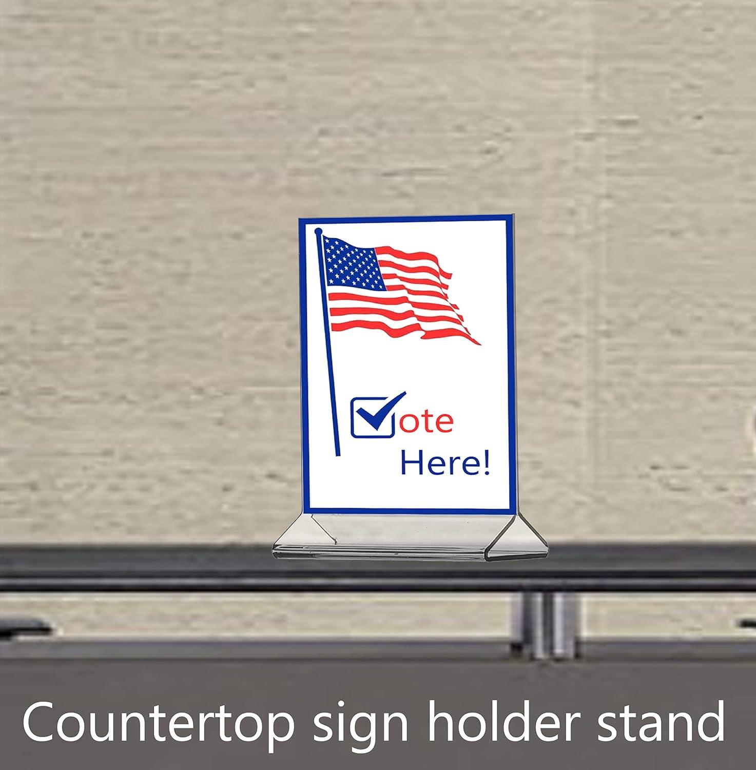 Acrylic Table Tent Menu/Card Holders - 4" x 6"