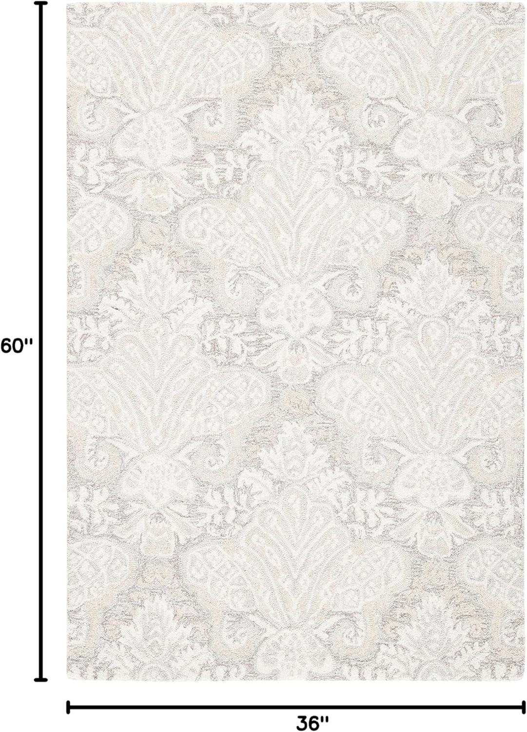 Micro-Loop MLP539 Hand Tufted Indoor Accent Rug - Beige - 3'x5' - Safavieh