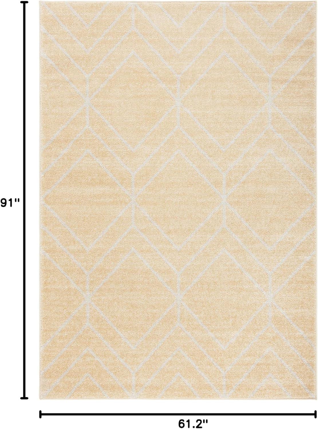 Adirondack ADR241 Machine Made Indoor Area Rug - Gold/Light Grey - 5'-1"x7'-6" - Safavieh