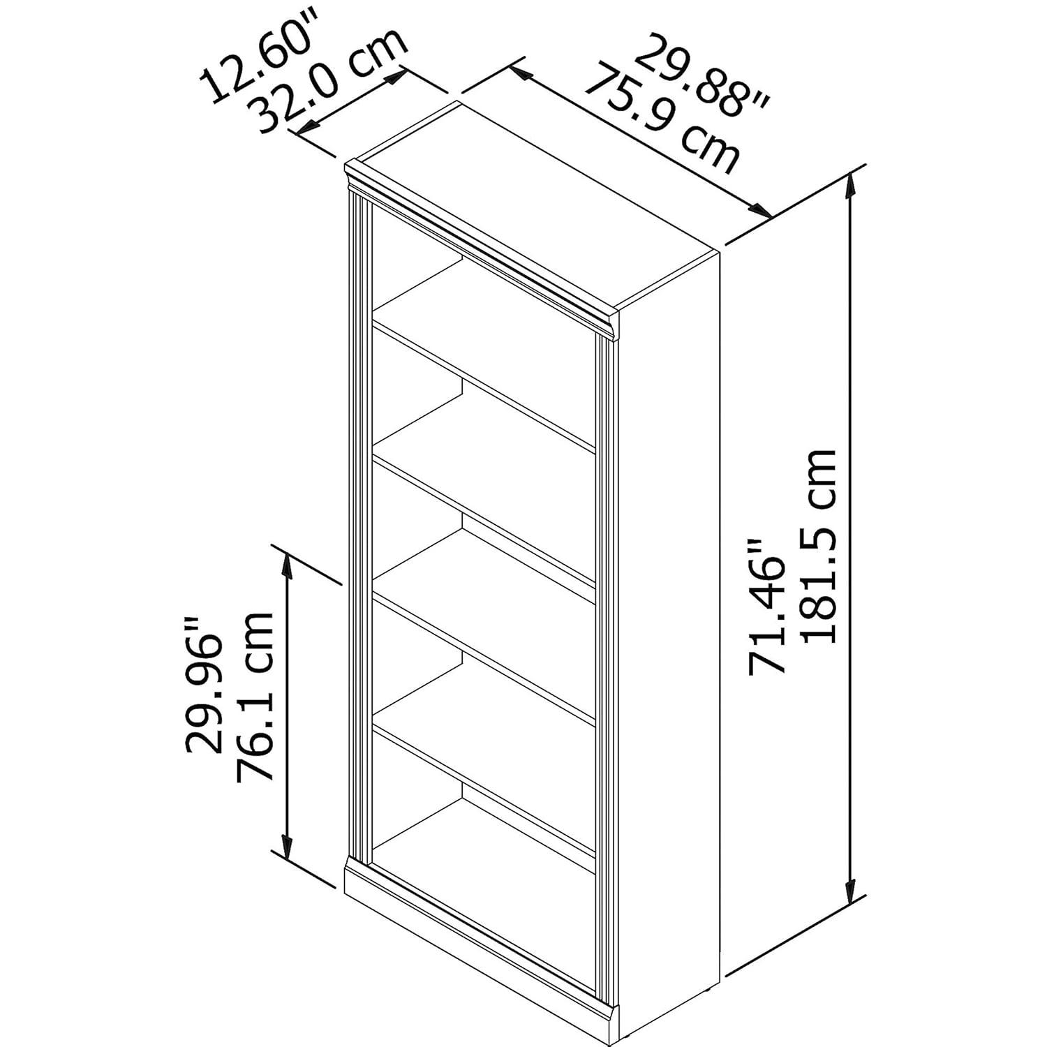 Bush Furniture Saratoga 5 Shelf Bookcase