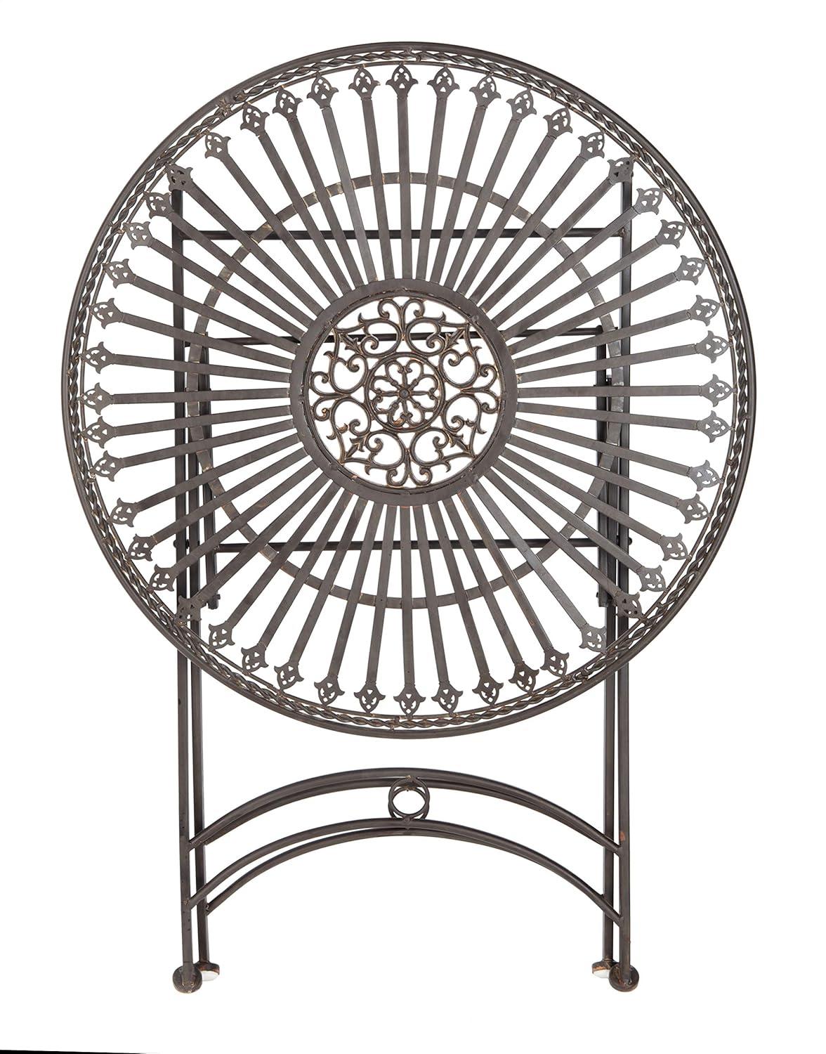 Belen Bistro Set, One Table And Two Chairs - Outdoor - PAT5020 - Unearthed Rust - Safavieh