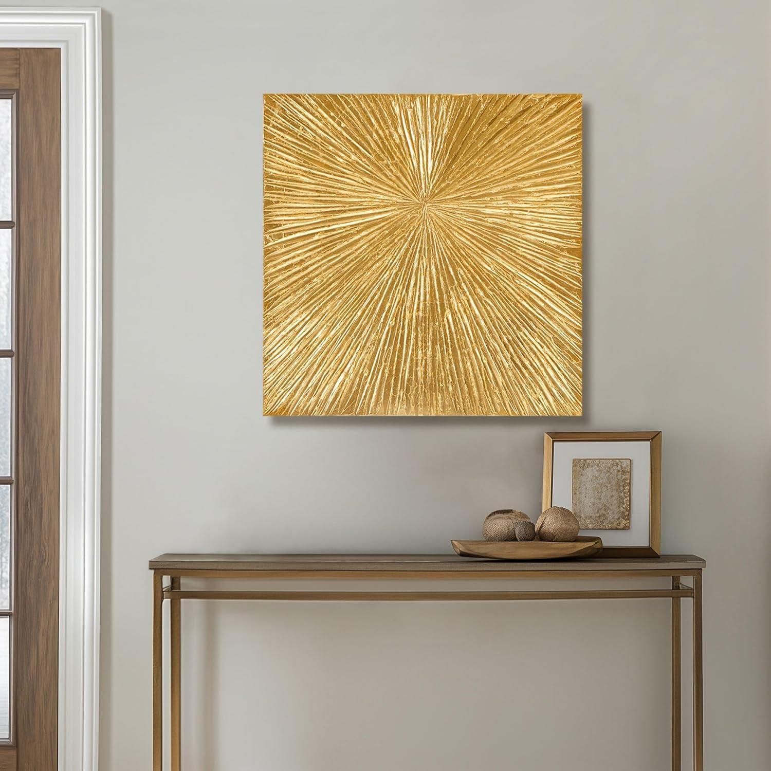 Madison Park Signature Sunburst 3-Piece Hand-Painted Resin Wall Art