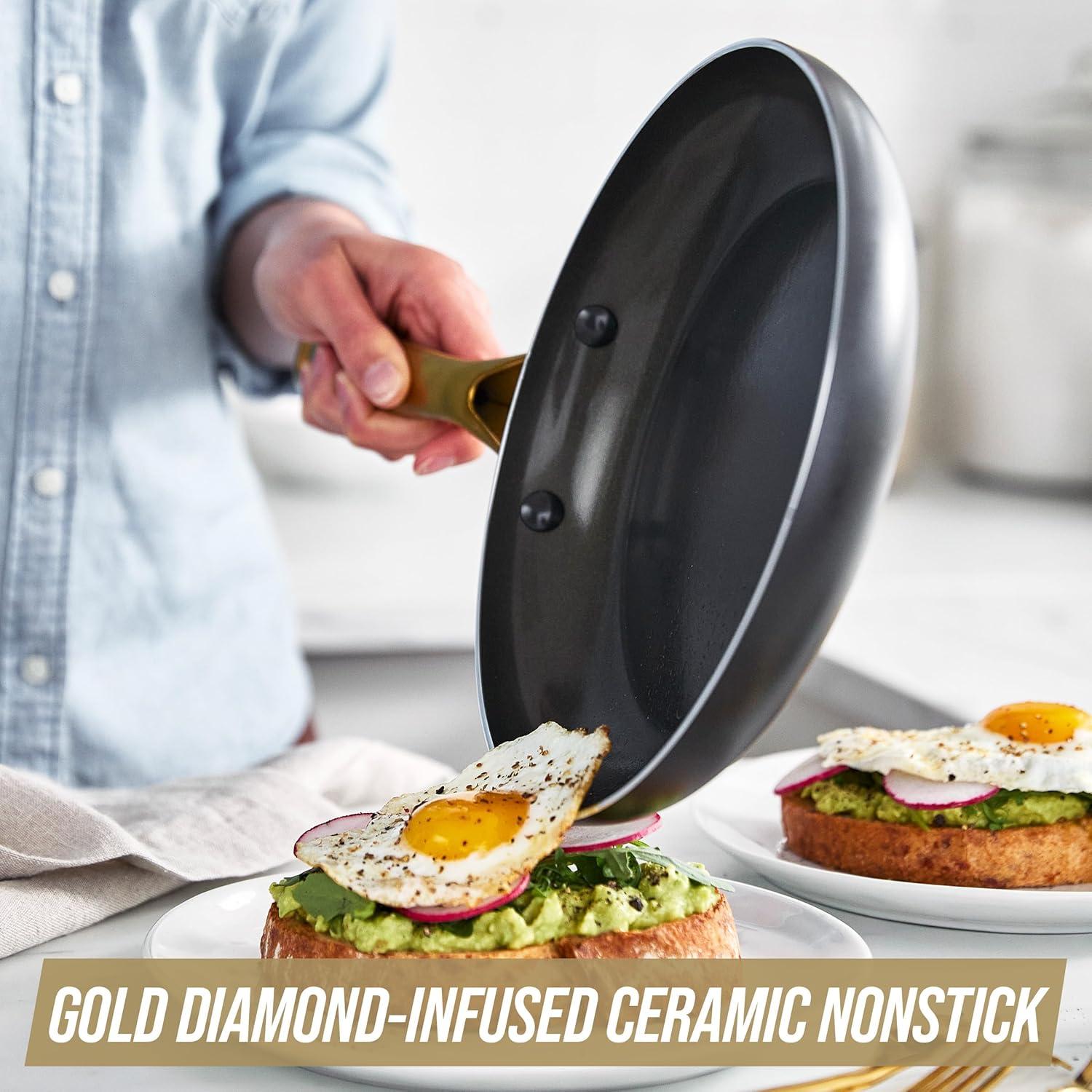 Blue Diamond Blue Diamond Gold Edition Nonstick Fry Pan