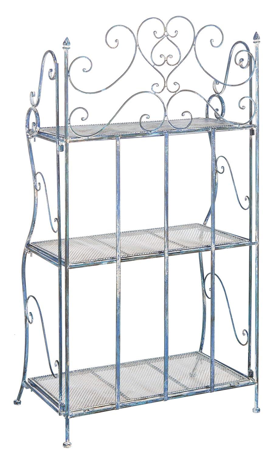 Torus 3-Tier Shelf - Indoor/Outdoor - PAT5022 - Antique Dark Green - Safavieh