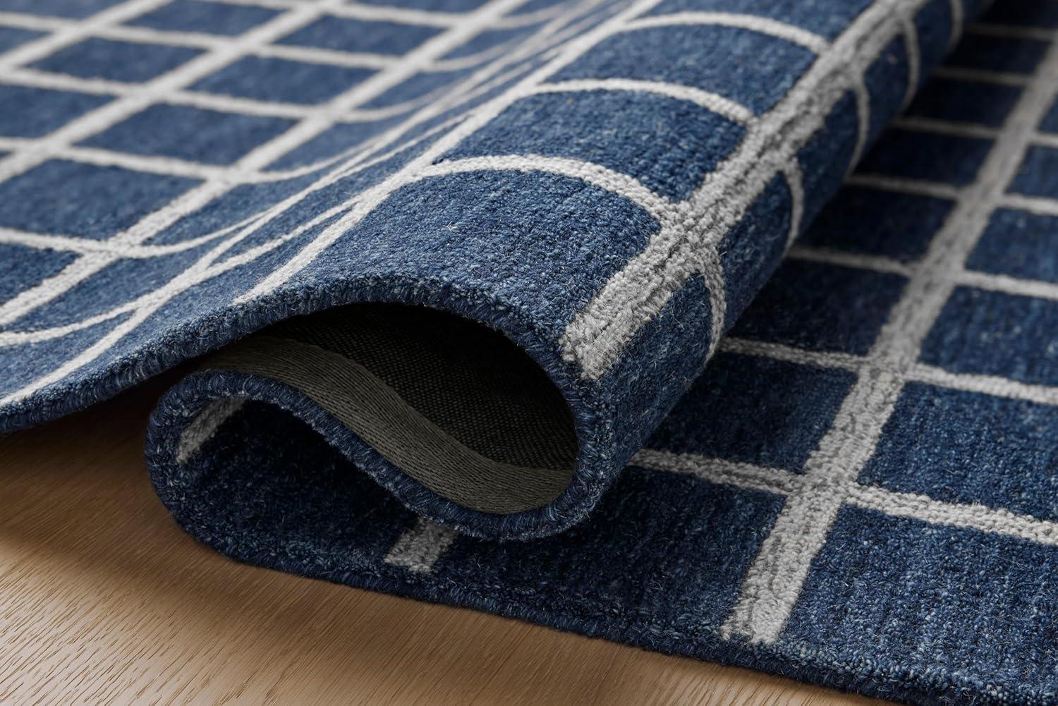 Chris Loves Julia x Loloi Polly Navy / Silver Area Rug