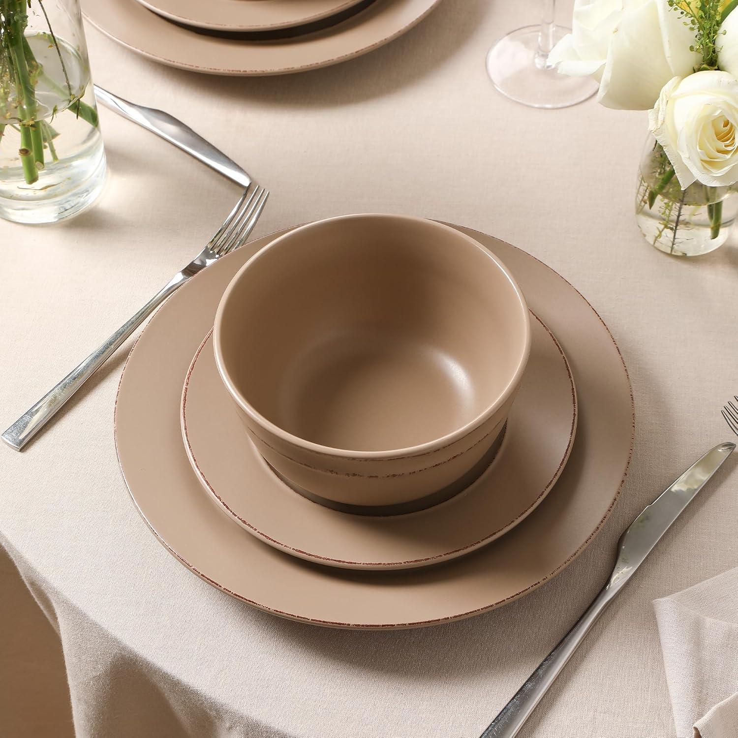 Earth & Clay Earth & Clay Hazel 12-Piece Dinnerware Set Stoneware (Set of 12)