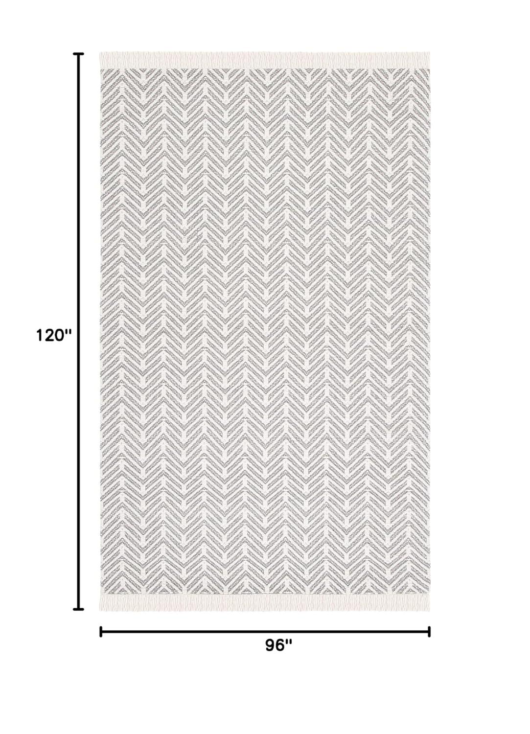 Natura NAT402 Hand Woven Area Rug - Grey/Ivory - 8'x10' - Safavieh.