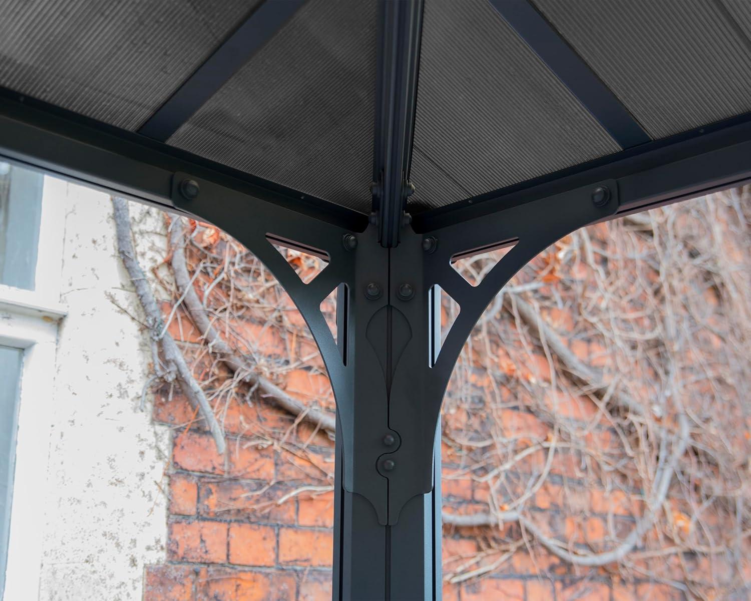 Palram - Canopia Martinique 4300 10' x 14' Polycarbonate/Aluminum Gazebo - Gray/Bronze