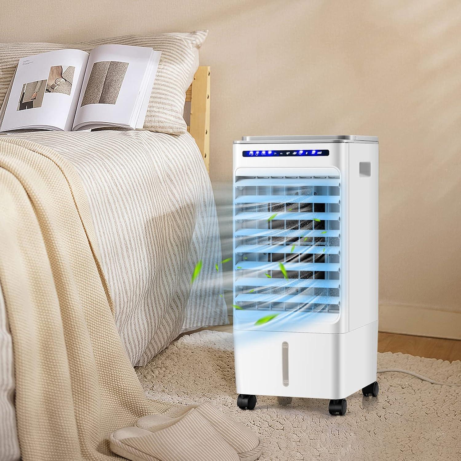 Costway 3-in-1 Evaporative Air Cooler Portable Air Cooling Fan w/ Fan & Humidifier