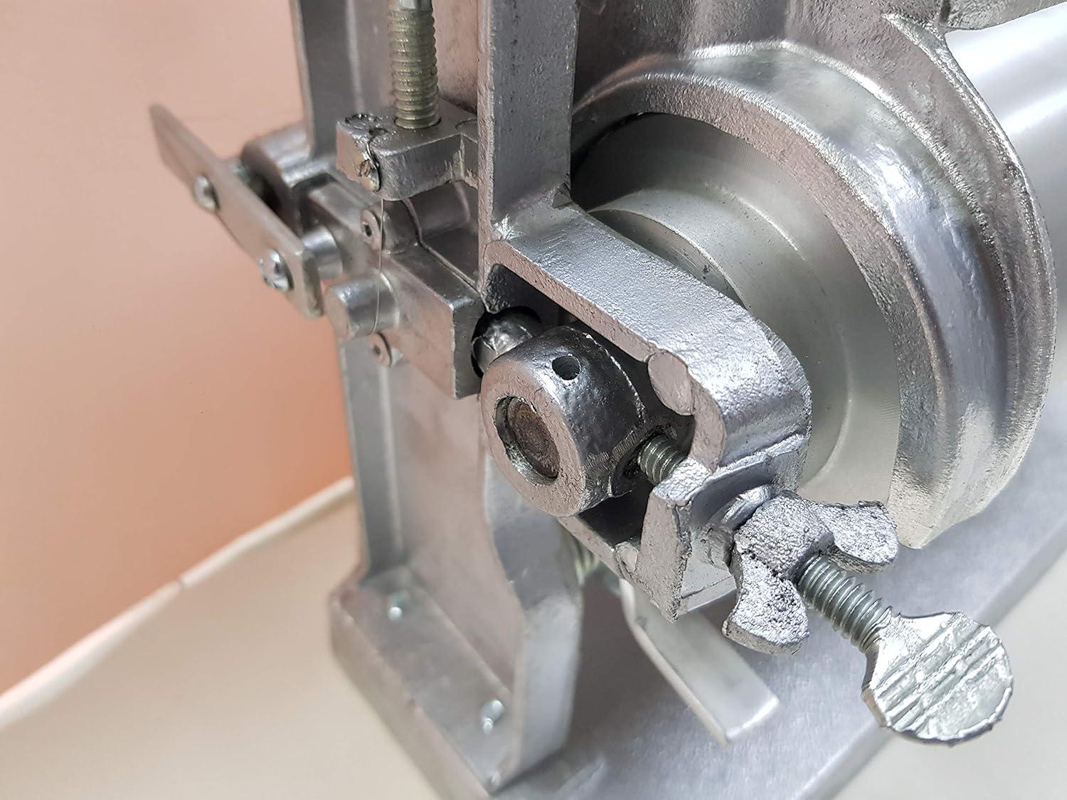 Gonzalez Aluminum Manual Corn Tortilla Maker with Adjustable Rollers