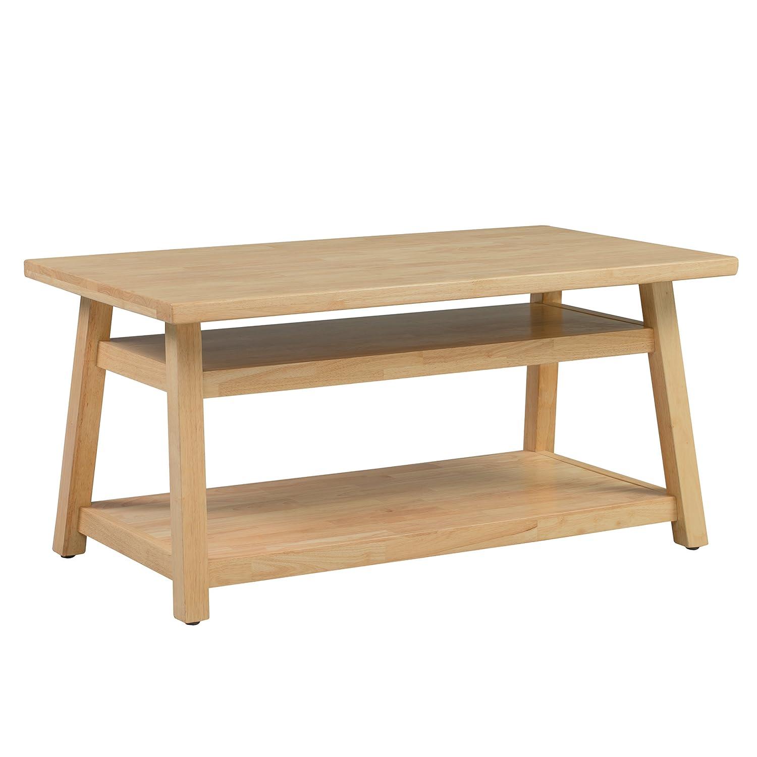 ECR4Kids ECR4Kids Sit n' Stash Rectangular Table, Classroom Storage, Natural