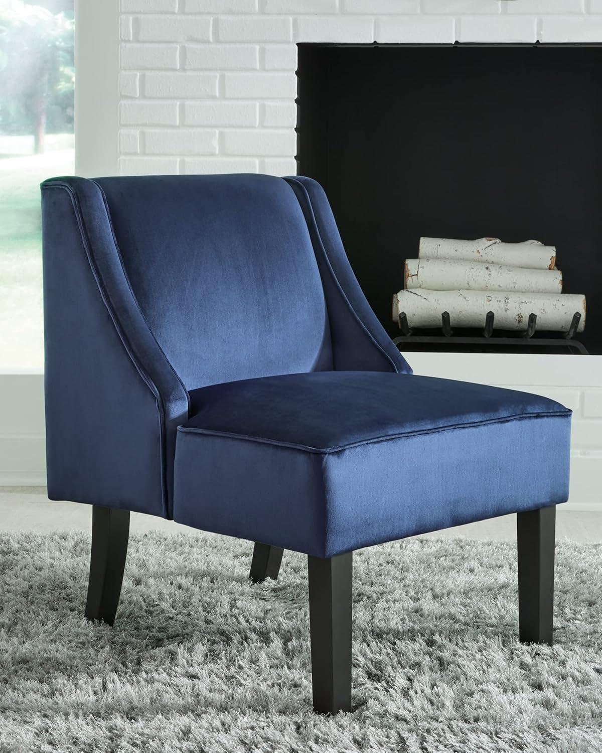 Signature Design by Ashley Contemporary Janesley Accent Chair  Navy