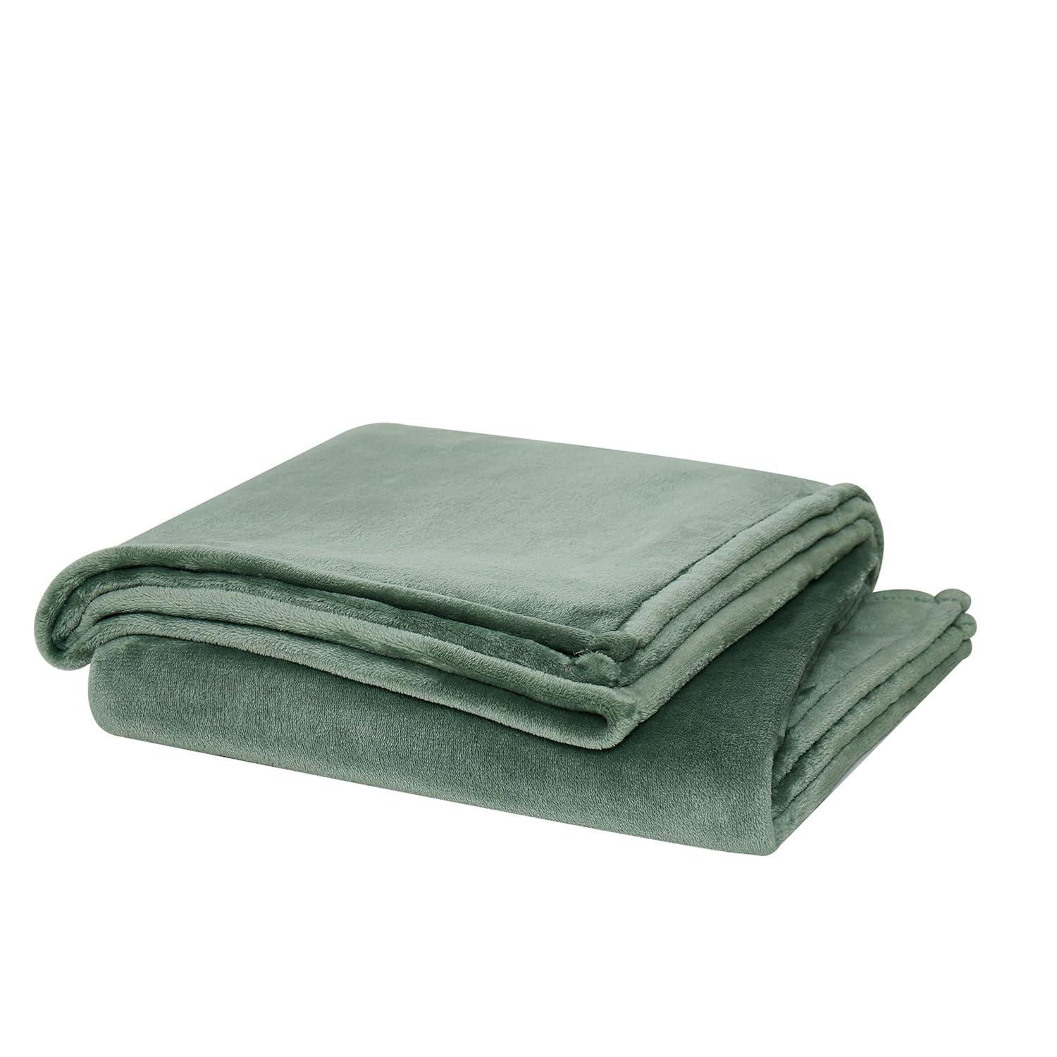 Cannon Solid Plush Throw Blanket