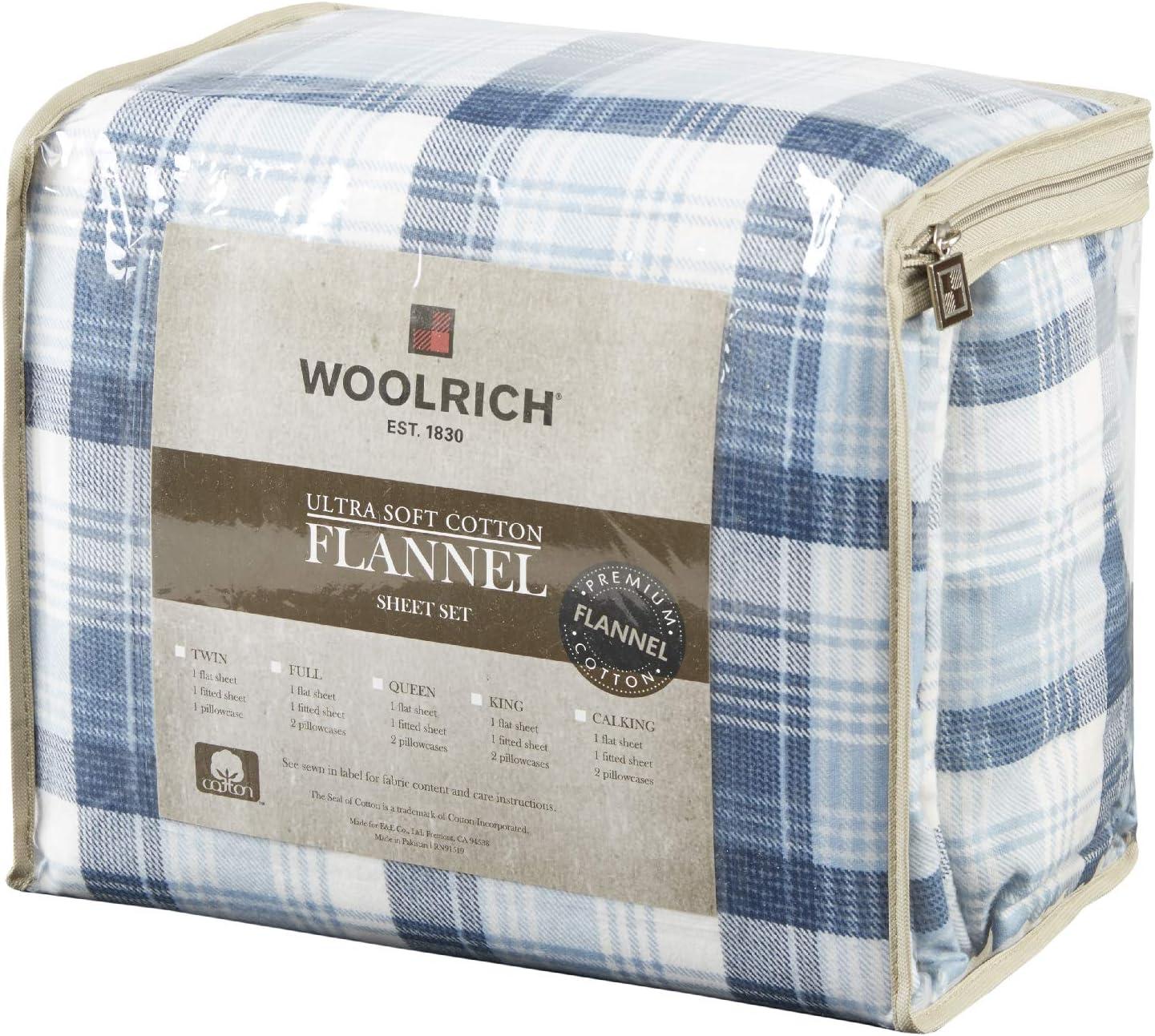 Woolrich 100% Cotton Flannel Sheet Set