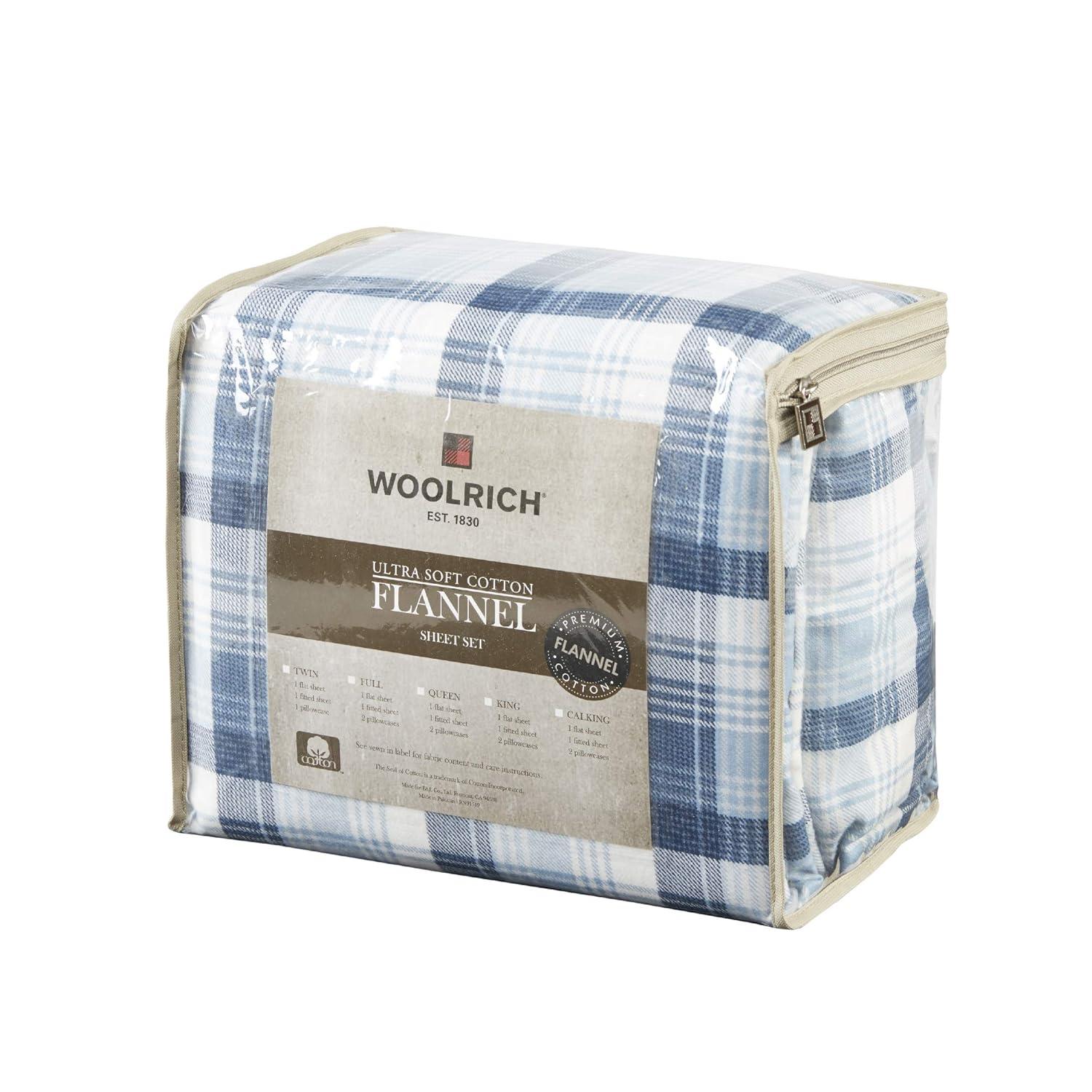 Woolrich 100% Cotton Flannel Sheet Set