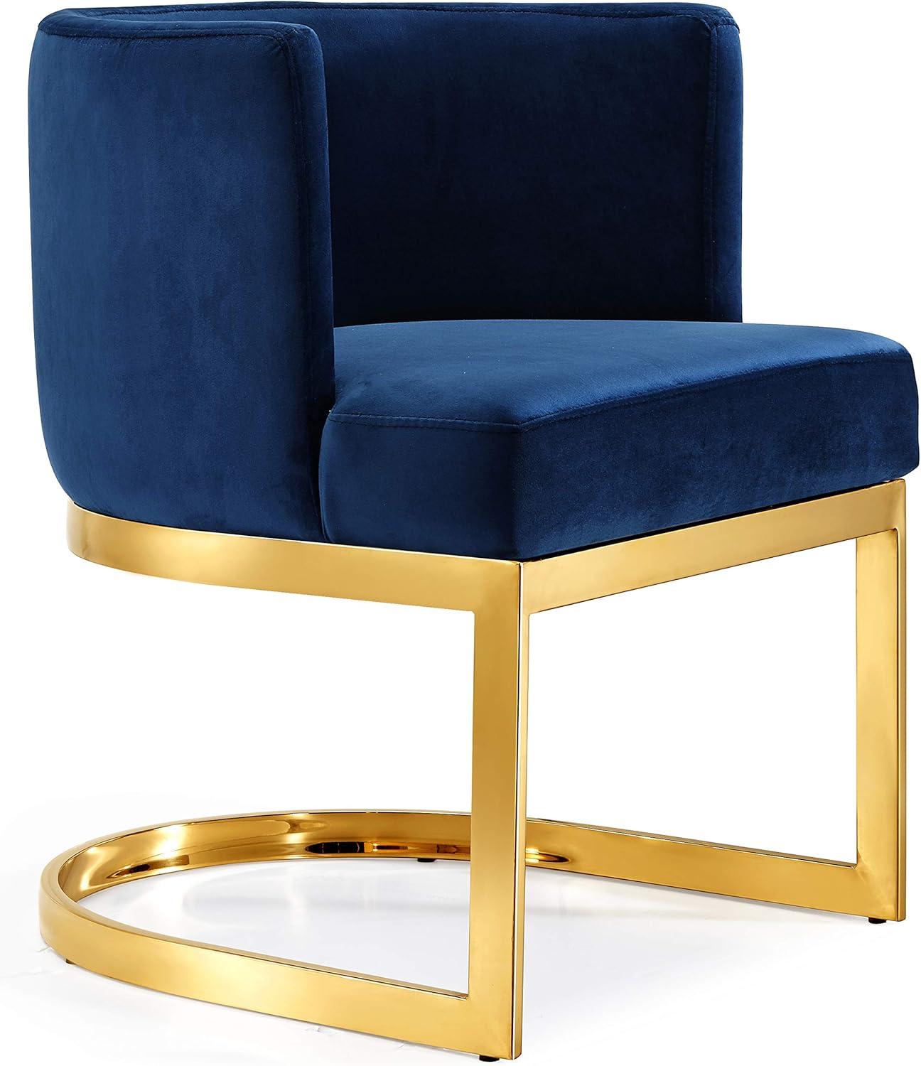 Meridian Furniture Gianna Navy Velvet Dining Chair