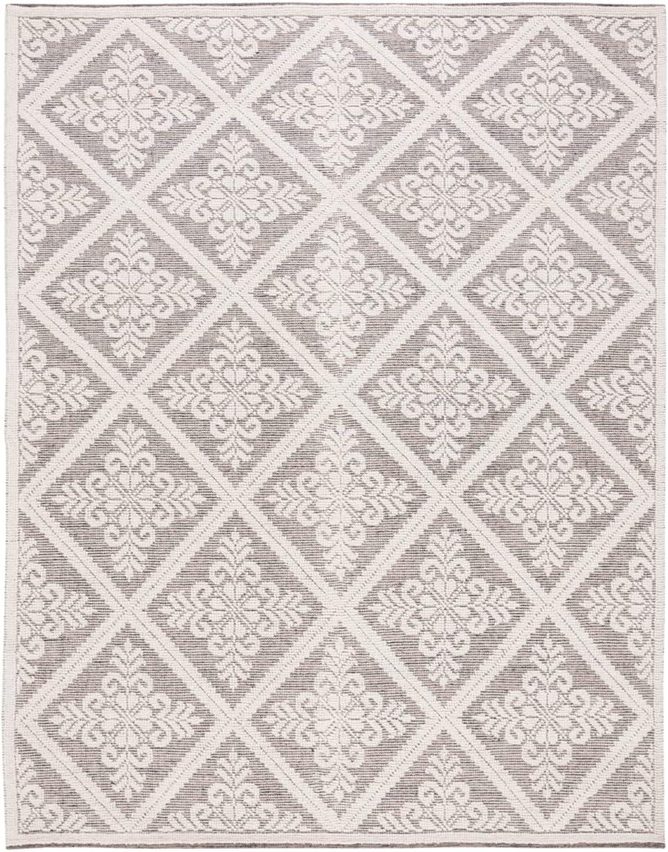 Vermont VRM306 Hand Woven Indoor Area Rug - Ivory/Brown - 9'x12' - Safavieh