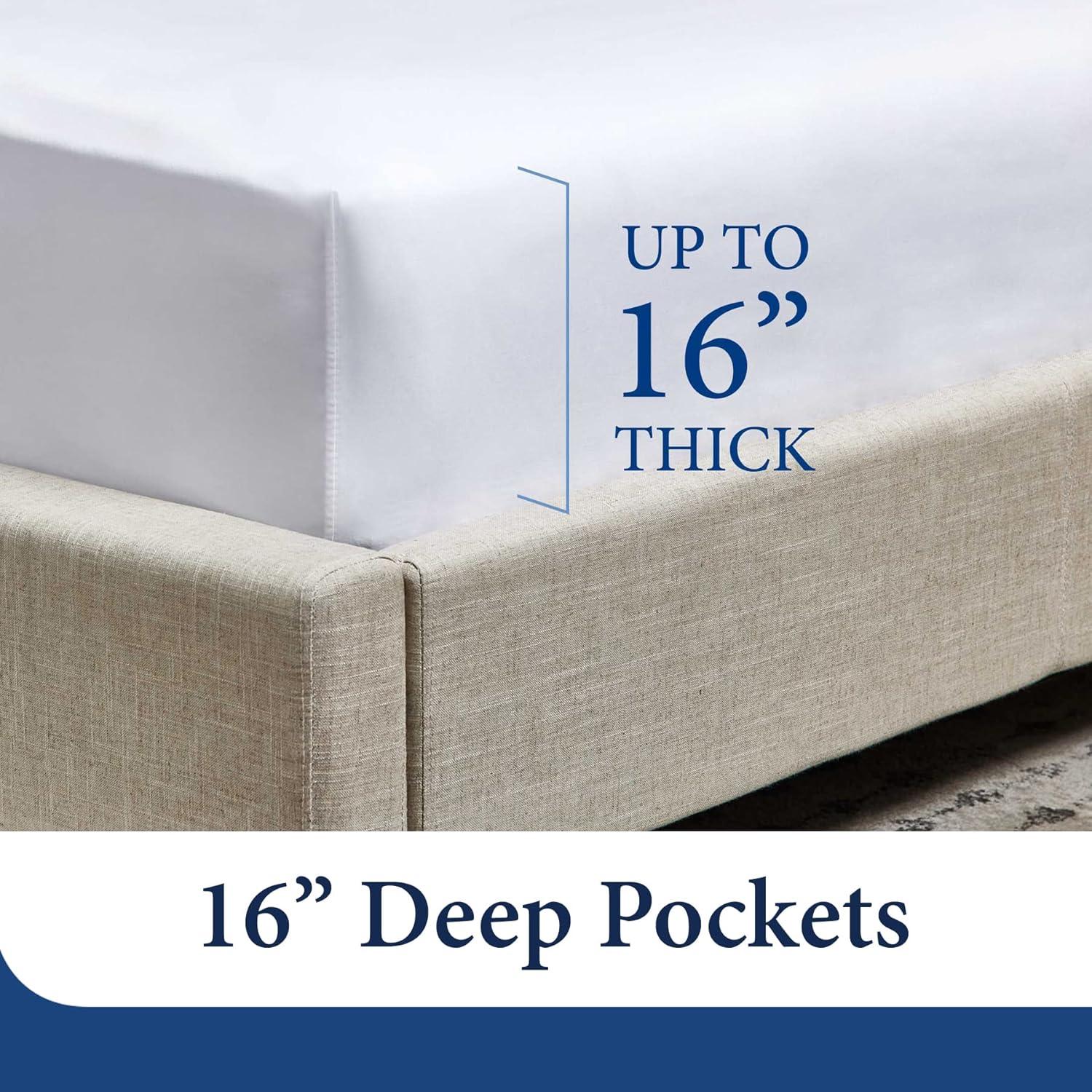 Cosy House Collection Everyday Pattern Bed Sheet Set - Black Pearl - Polka, Cal King