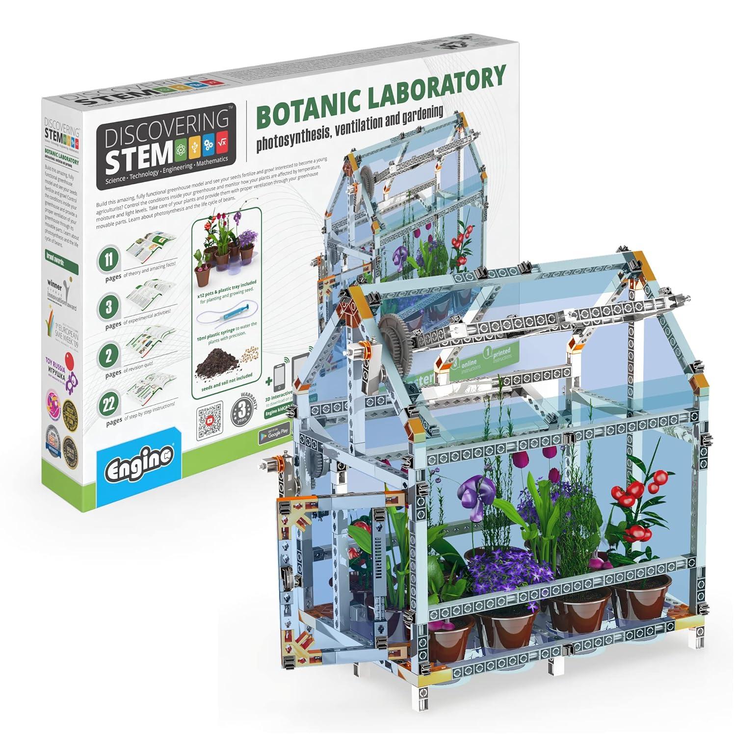 Engino- STEM Toys, Construction Toys for Kids 9+, Botanic Laboratory