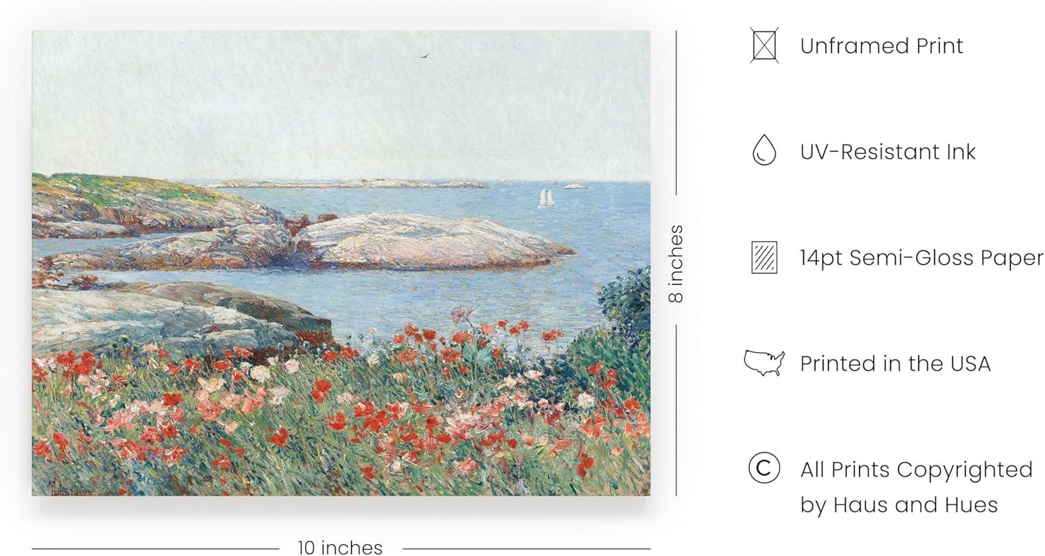 HAUS AND HUES Wildflower Wall Art Prints - Vintage Flower Wall Art and Paintings for Living Room, Floral Wall Art and Nature Pictures Wall Decor (8x10 Unframed)