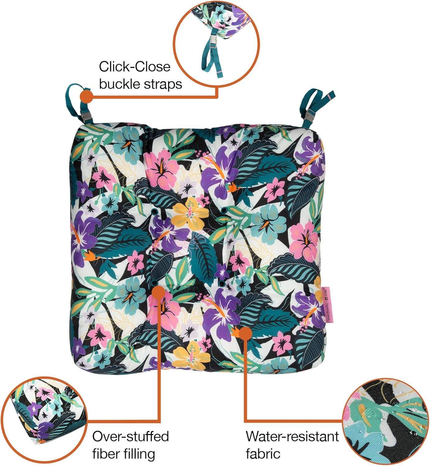 Vera Bradley by Classic Accessories Water-Resistant Patio Chair Cushions