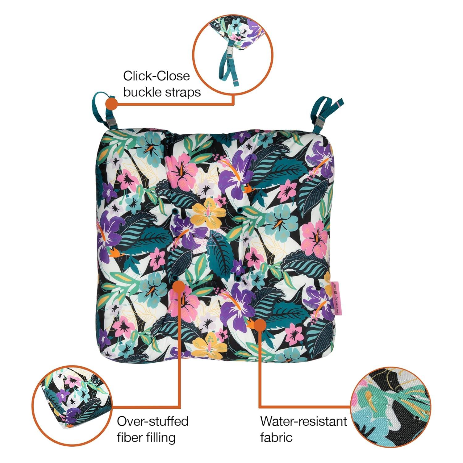 Vera Bradley by Classic Accessories Water-Resistant Patio Chair Cushions