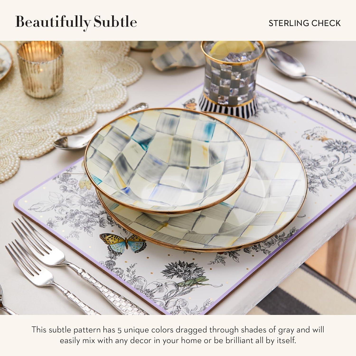 MacKenzie-Childs Sterling Check® Oval Platter