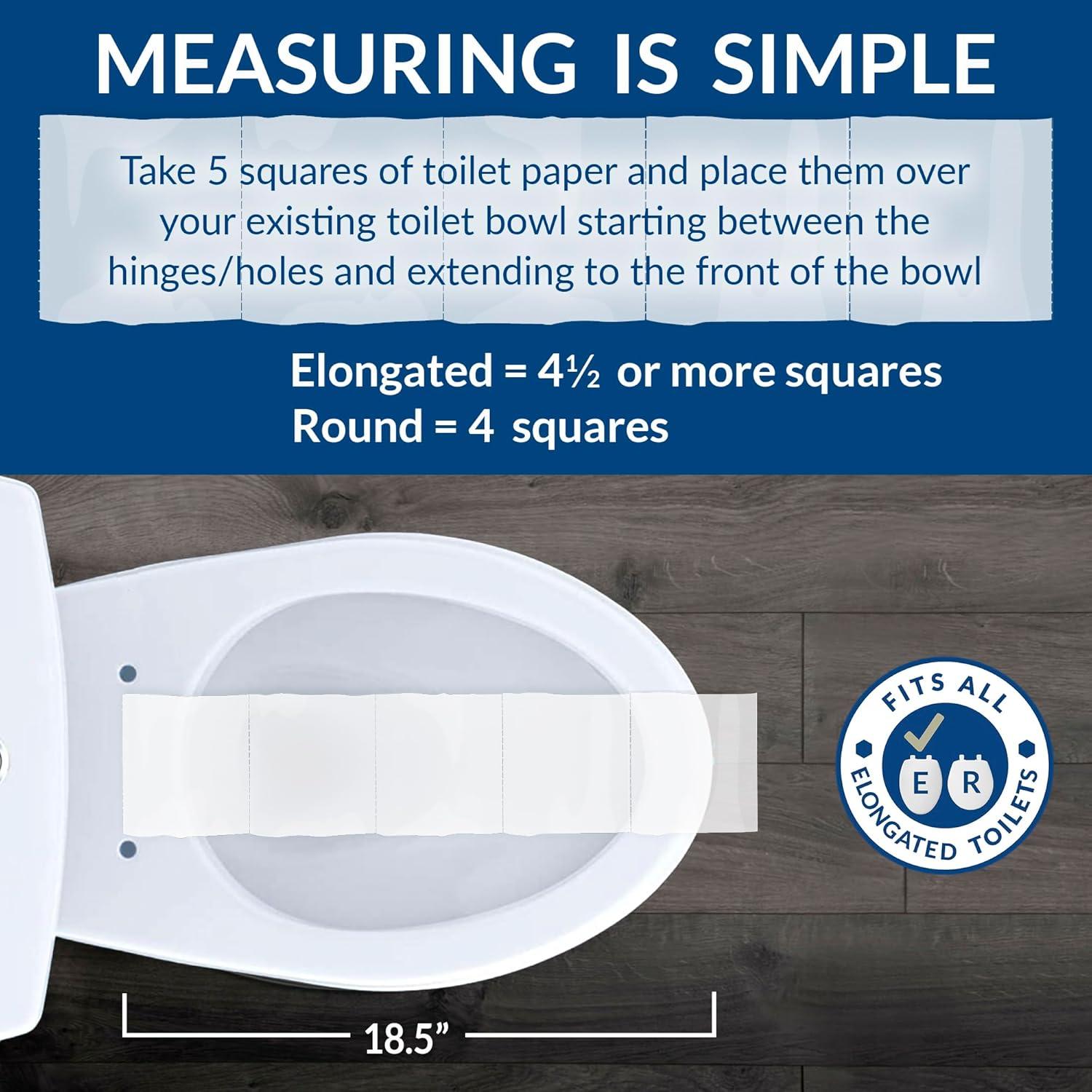 Bemis 1500EC Toilet Seat with Easy Clean & Change Hinges, Durable Wood